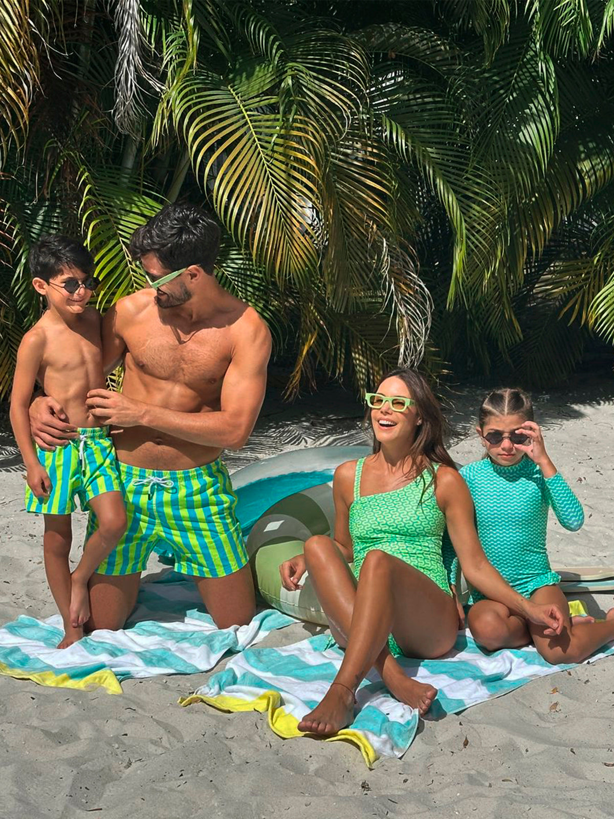 Emerald Tides Boys Swim Short by 98 Coast Av.