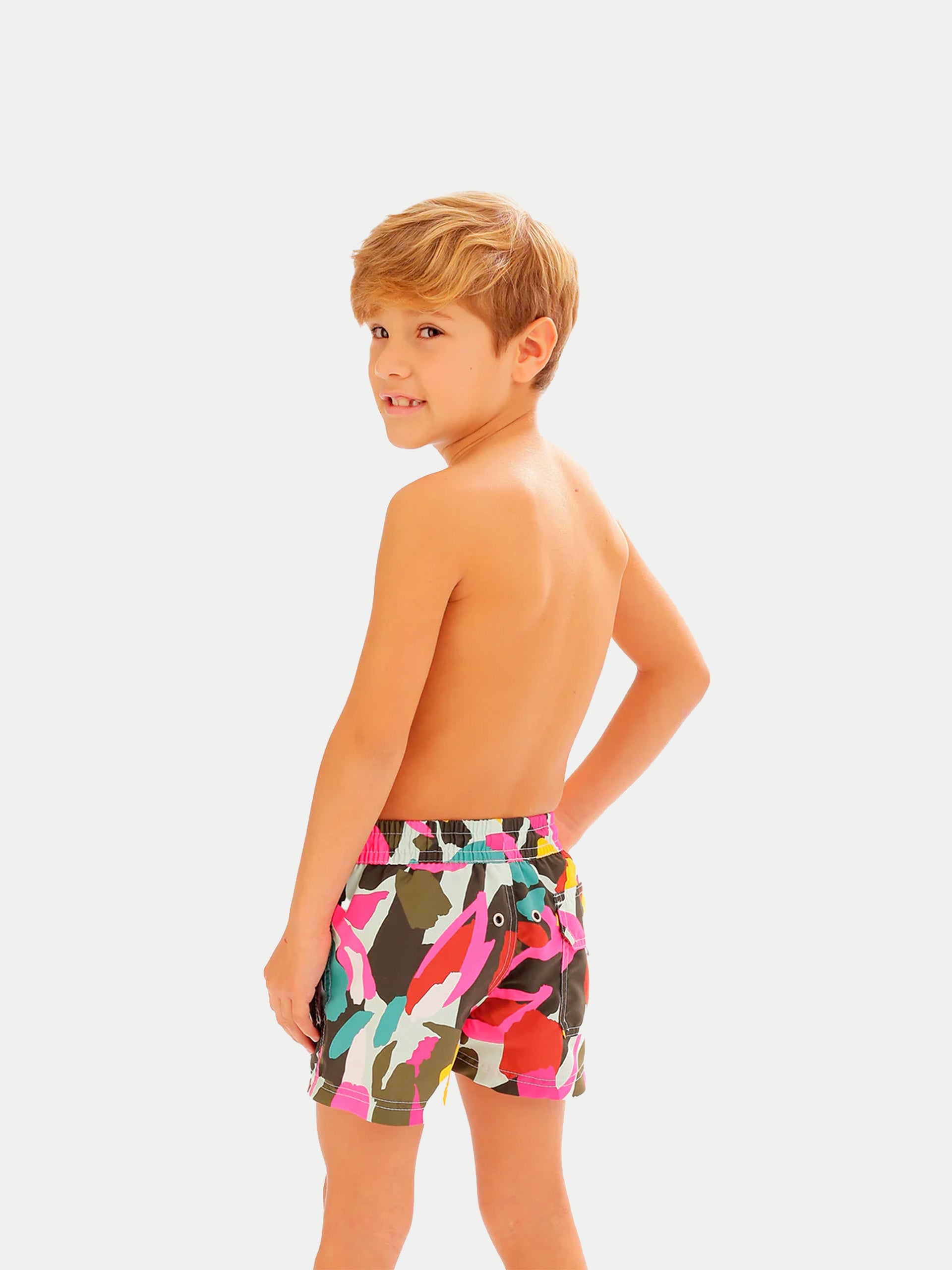 'Acuarela' Boys Swim Shorts by 98 Coast Av