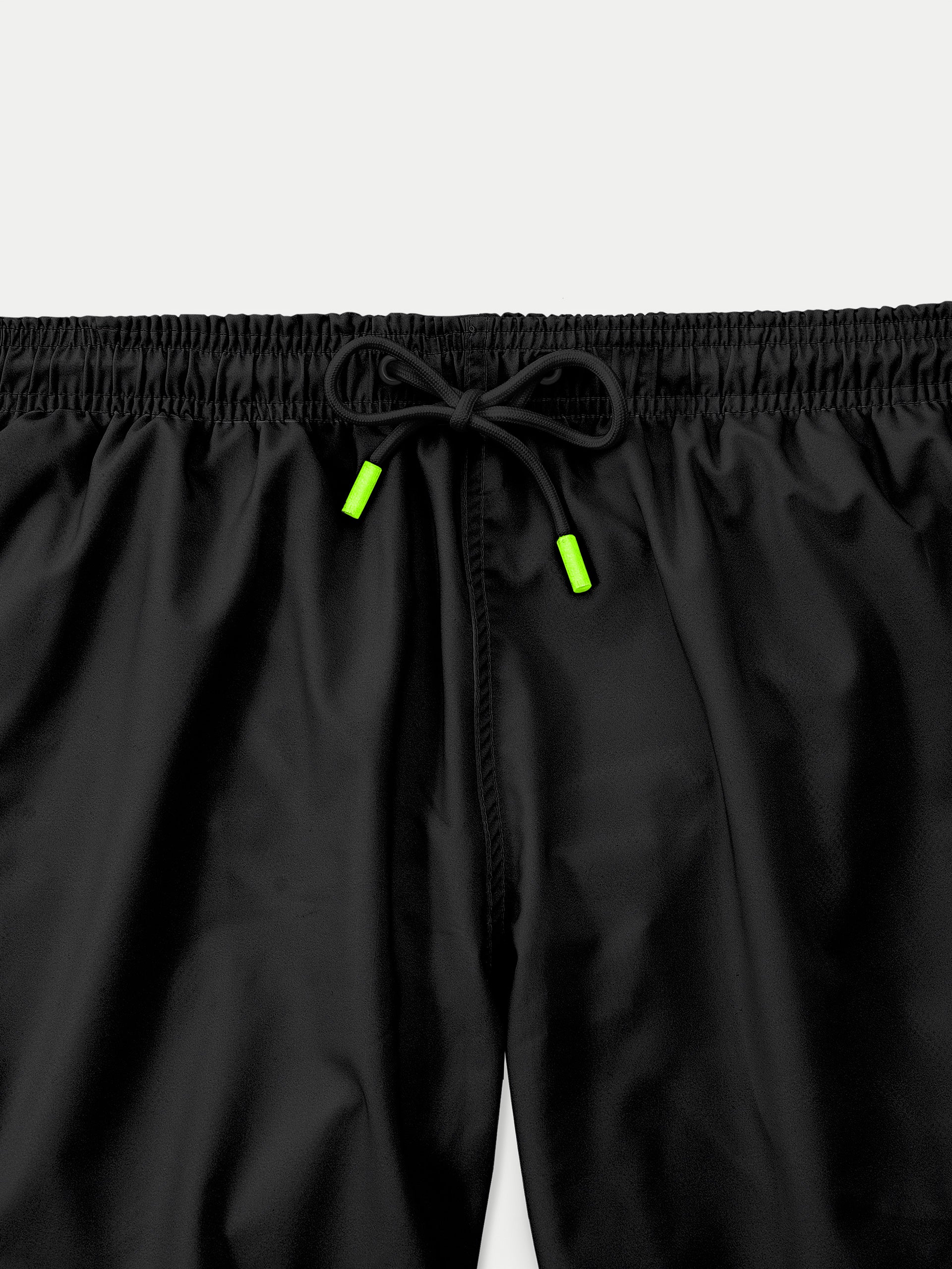 ‘Basic Black’ Swim Trunks for Men by 98 Coast Av.