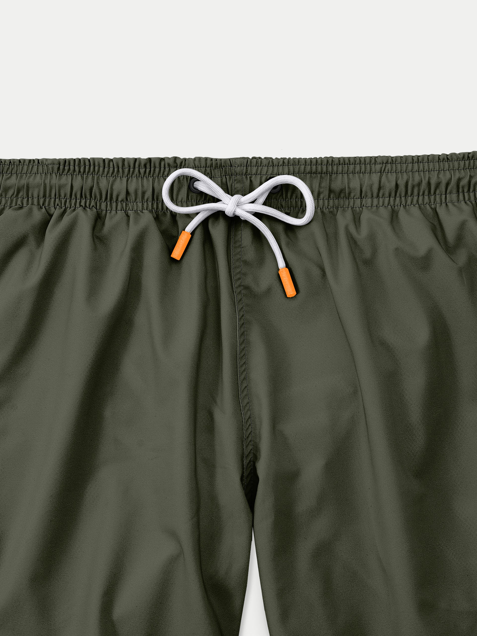 'Basic Olive' Swim Trunks for Men by 98 Coast Av.