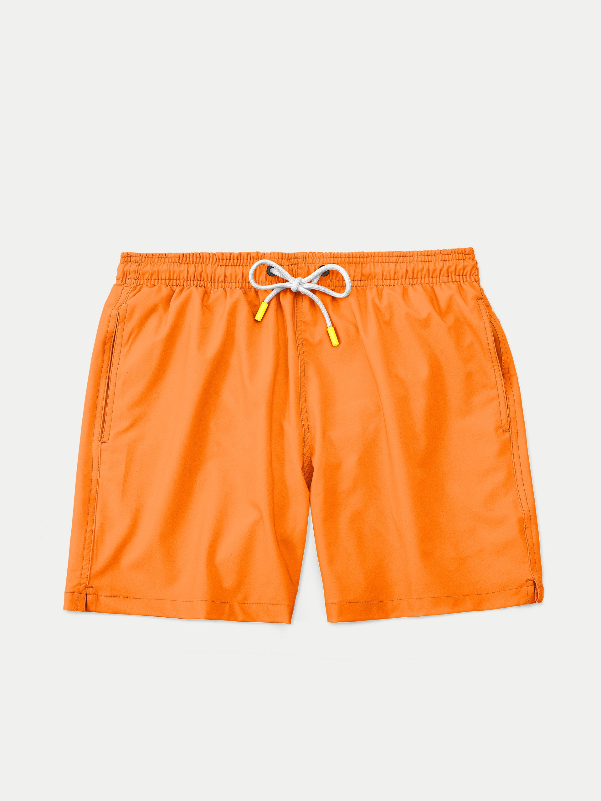 'Basic Orange' Swim Trunks for Men by 98 Coast Av.