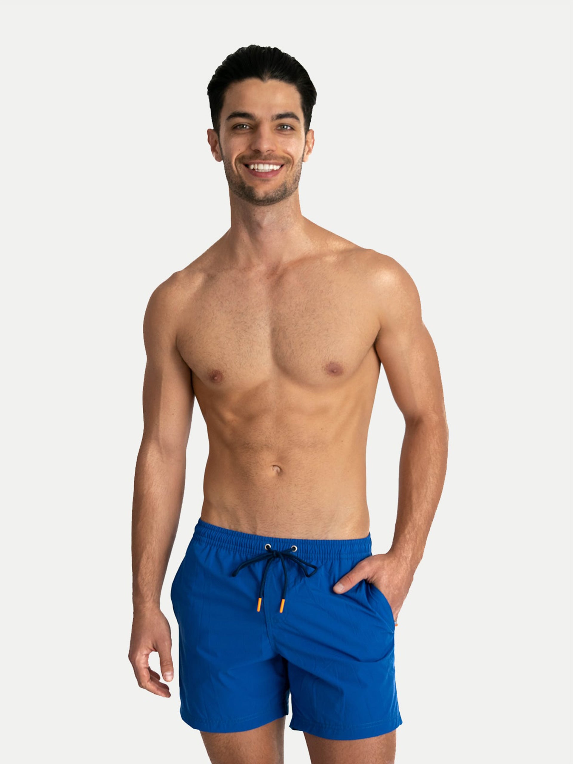 'Basic Royal Blue' Swim Trunks for Men by 98 Coast Av.