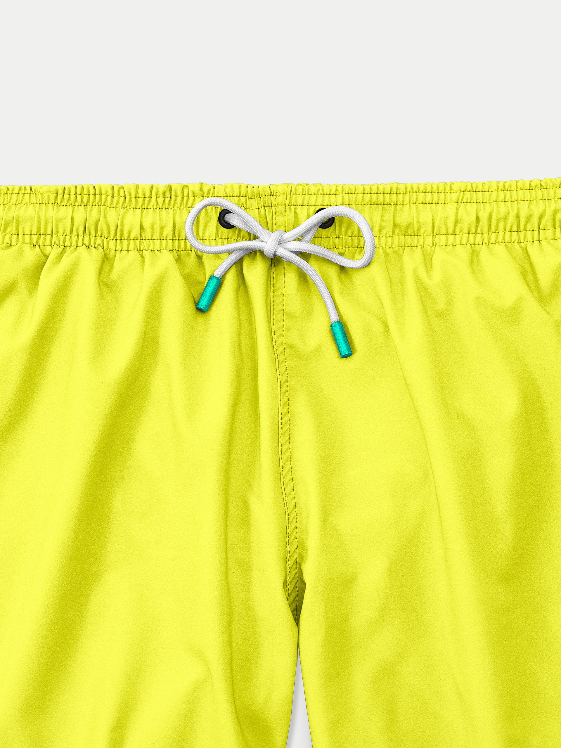 'Basic Yellow' Swim Trunks for Men by 98 Coast Av.
