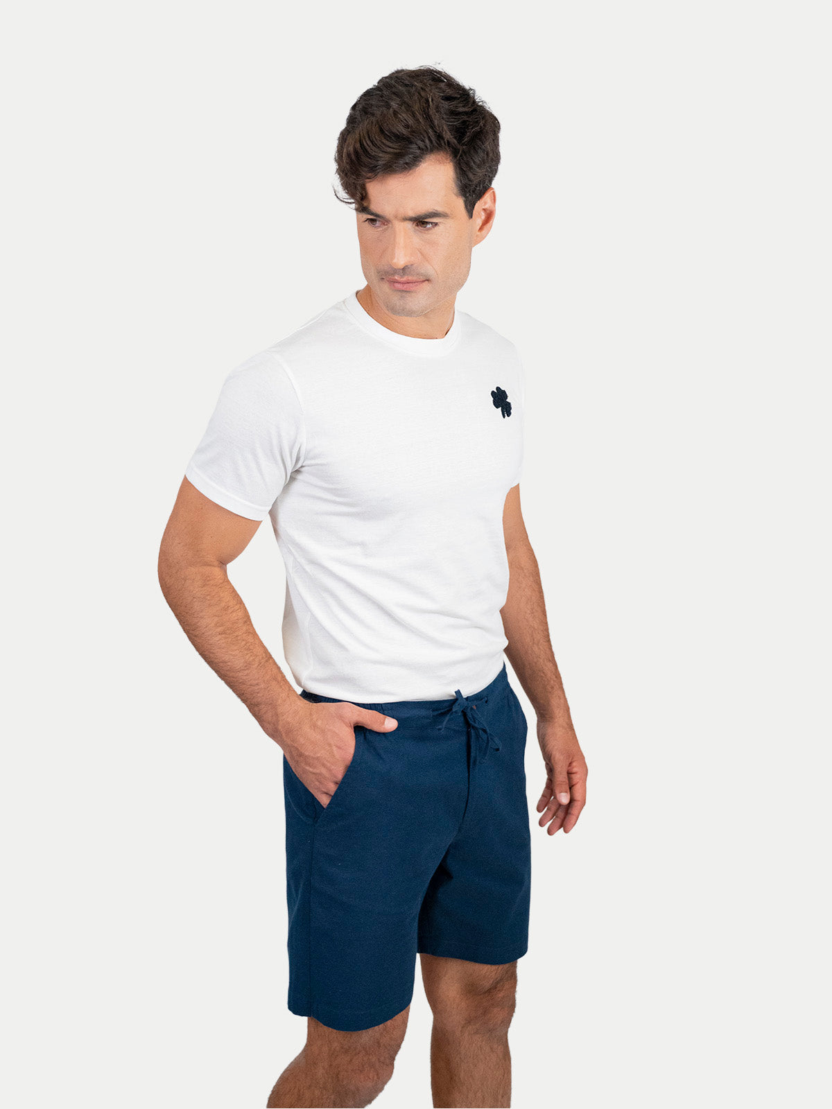 Cotton Flex Short Navy Blue by 98 Coast Av.