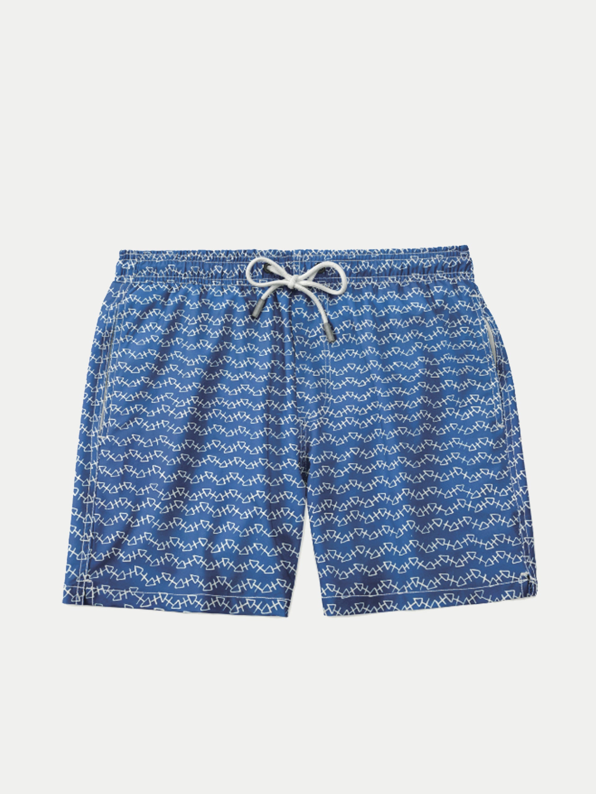 'Blue Thorns' Swim Trunks for Men by 98 Coast Av.