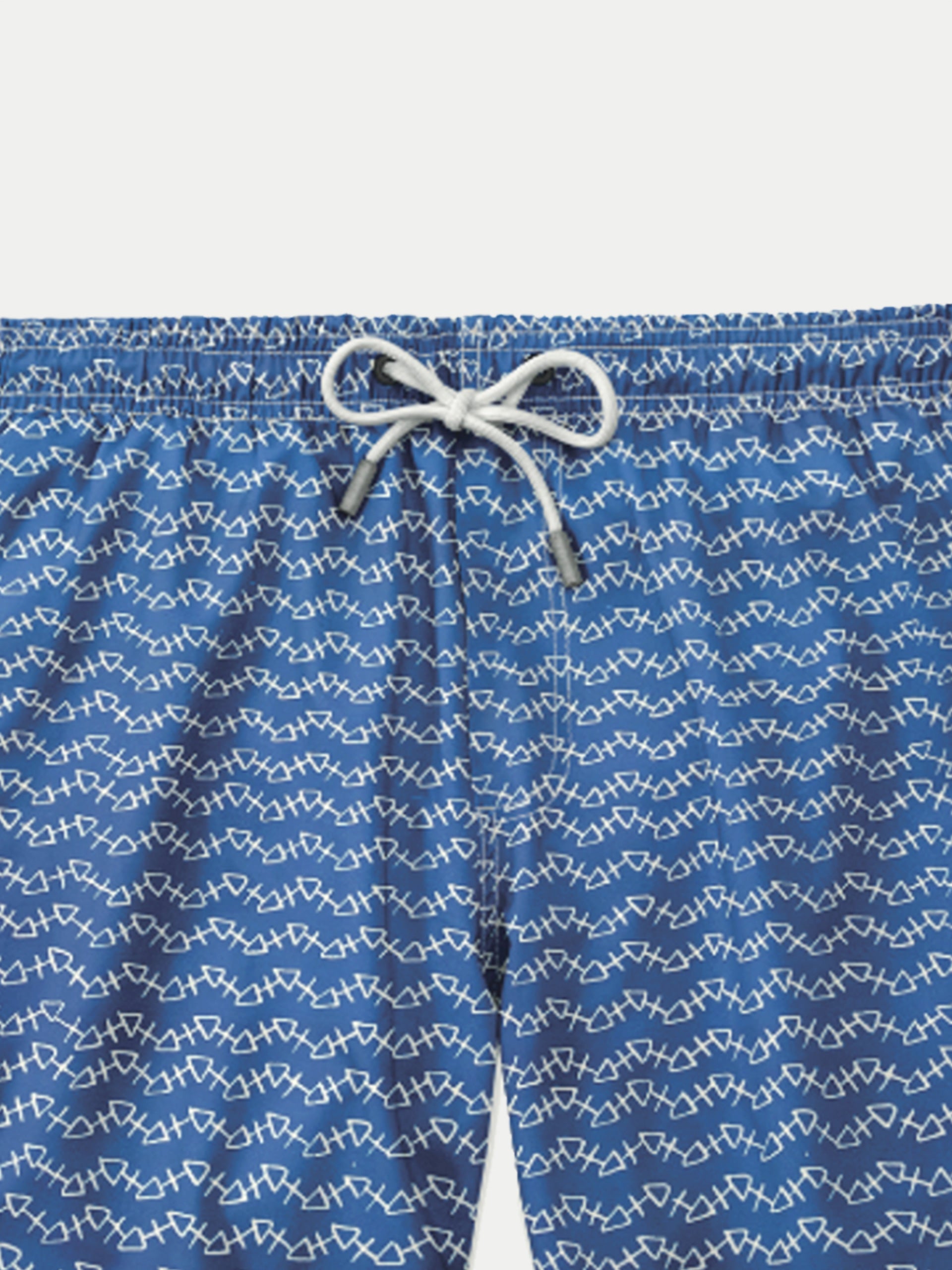 'Blue Thorns' Swim Trunks for Men by 98 Coast Av.