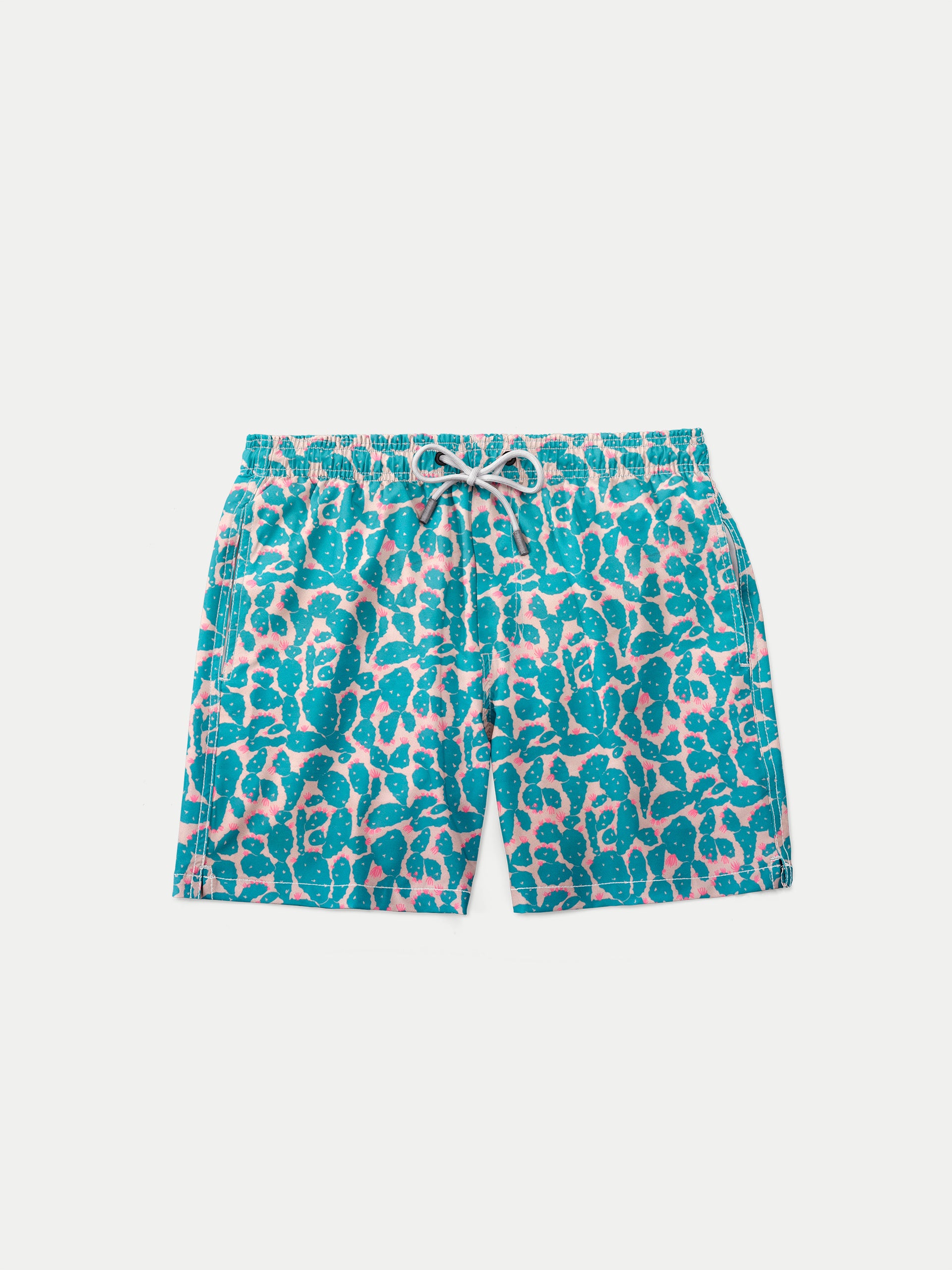 'Cactus Aqua' Boys Swim Shorts by 98 Coast Av.