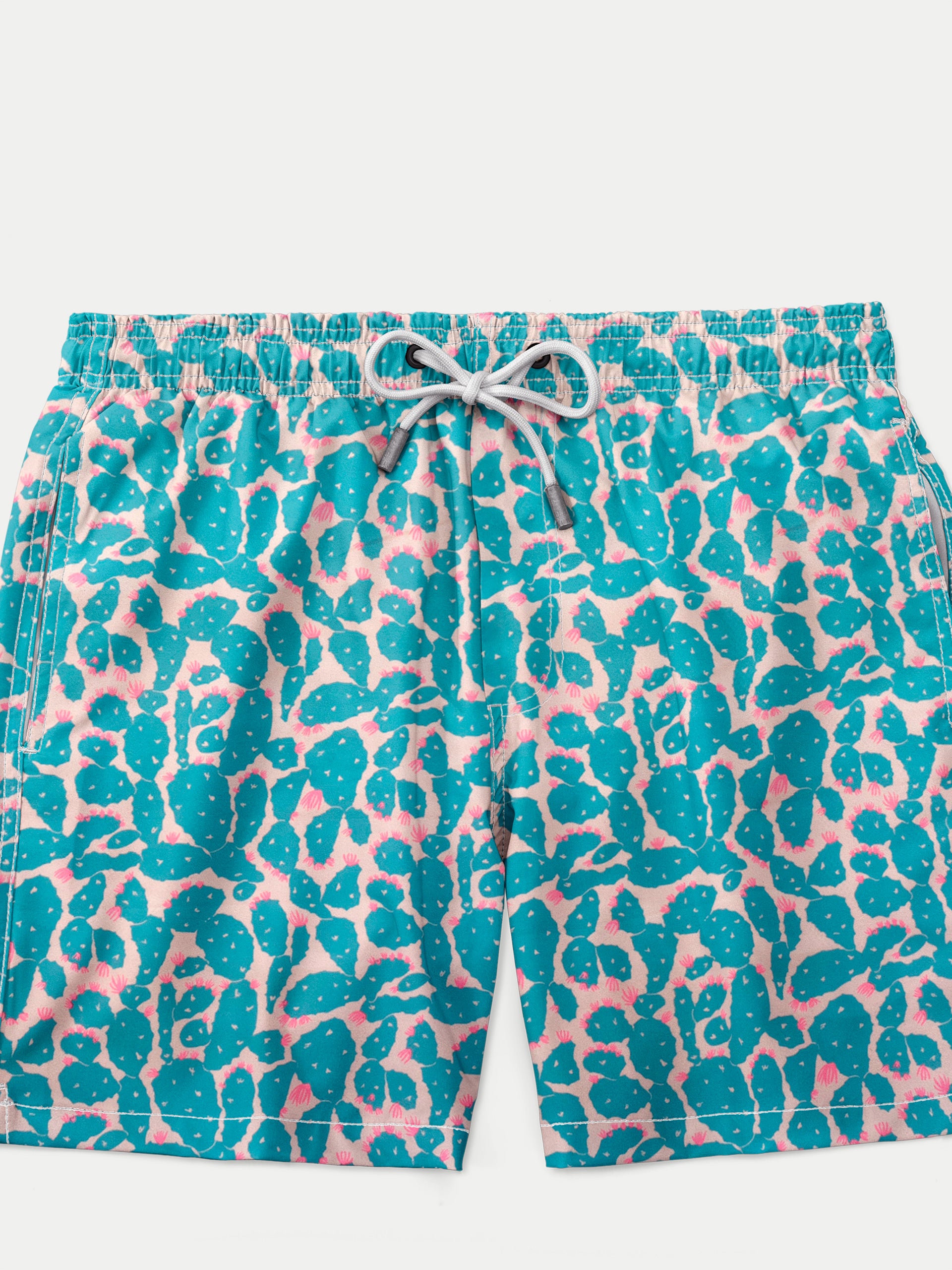 'Cactus Aqua' Boys Swim Shorts by 98 Coast Av.