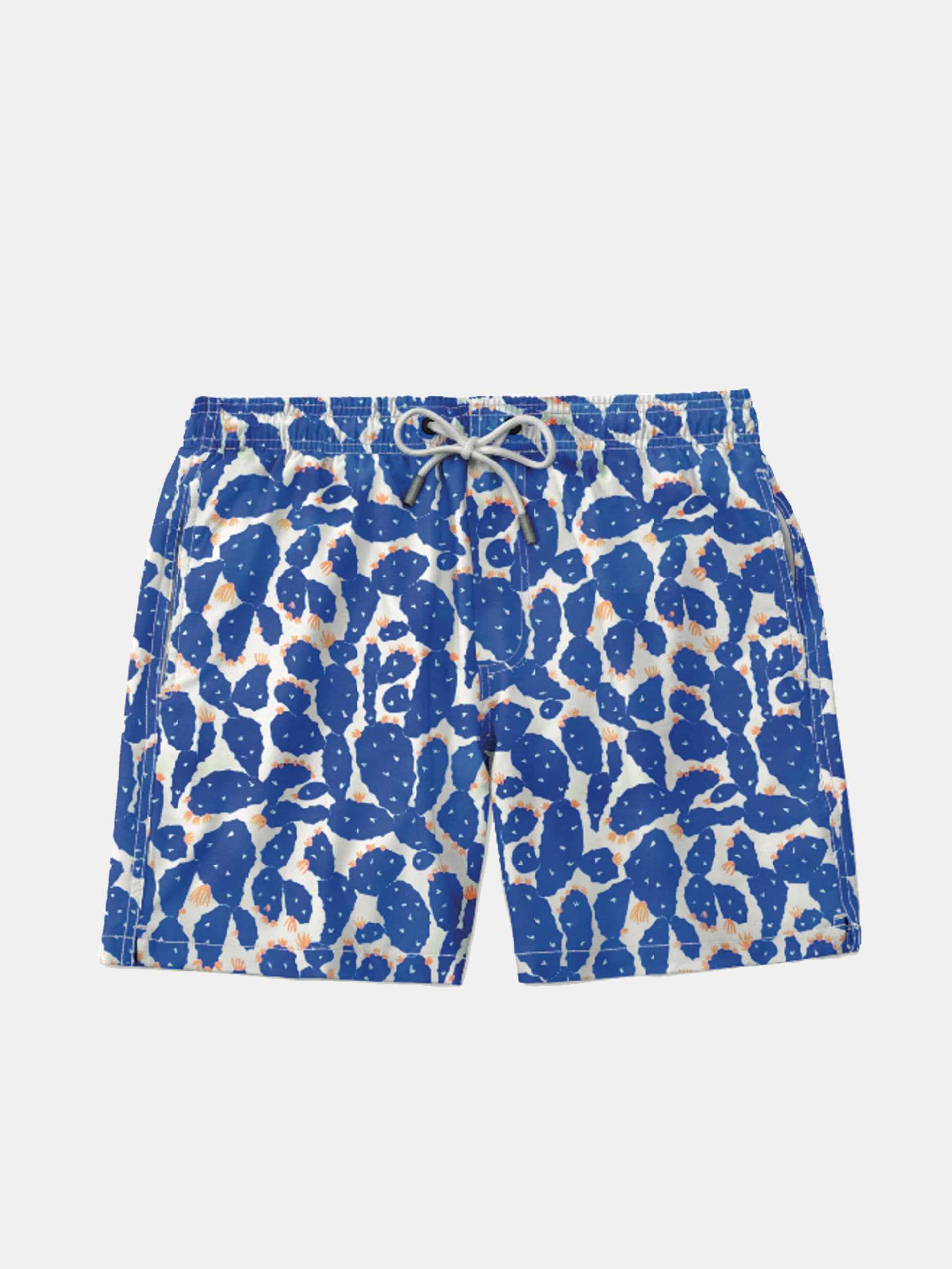 'Cactus Blue' Swim Trunks for Men by 98 Coast Av.