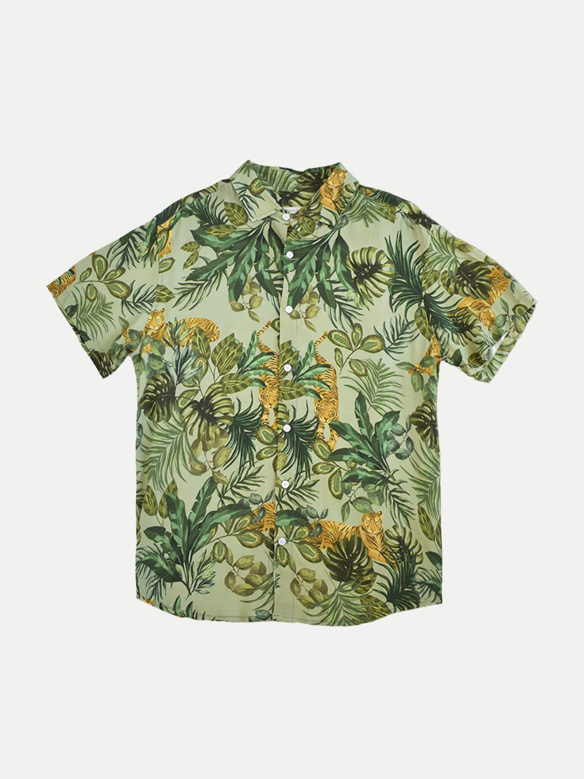 Tiger Green Shirt Men by 98 Coast Av.