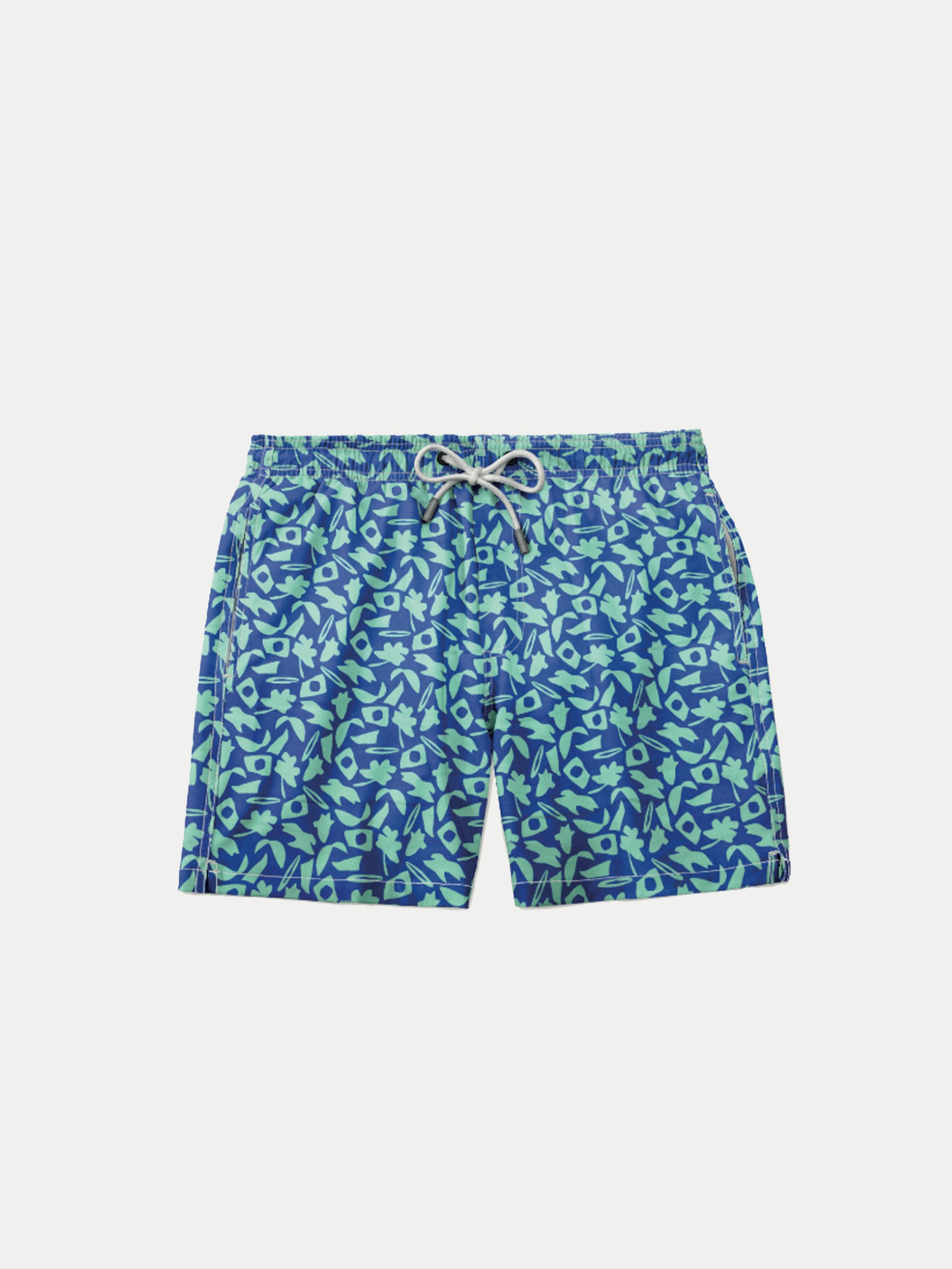 'Collage Blue' Boys Swim Shorts by 98 Coast Av.