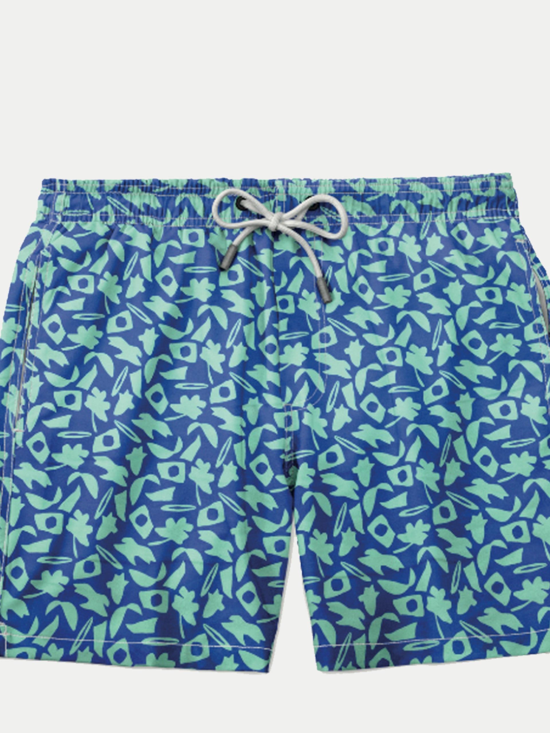 'Collage Blue' Boys Swim Shorts by 98 Coast Av.