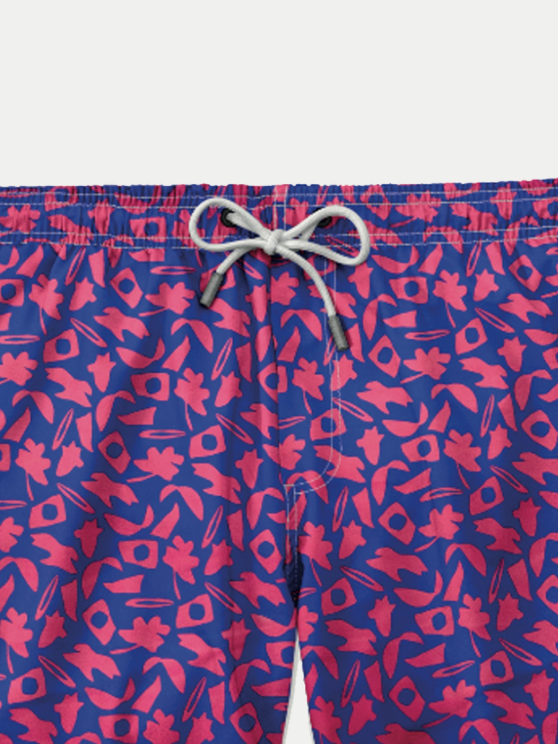 'Collage Red' Swim Trunks for Men by 98 Coast Av.