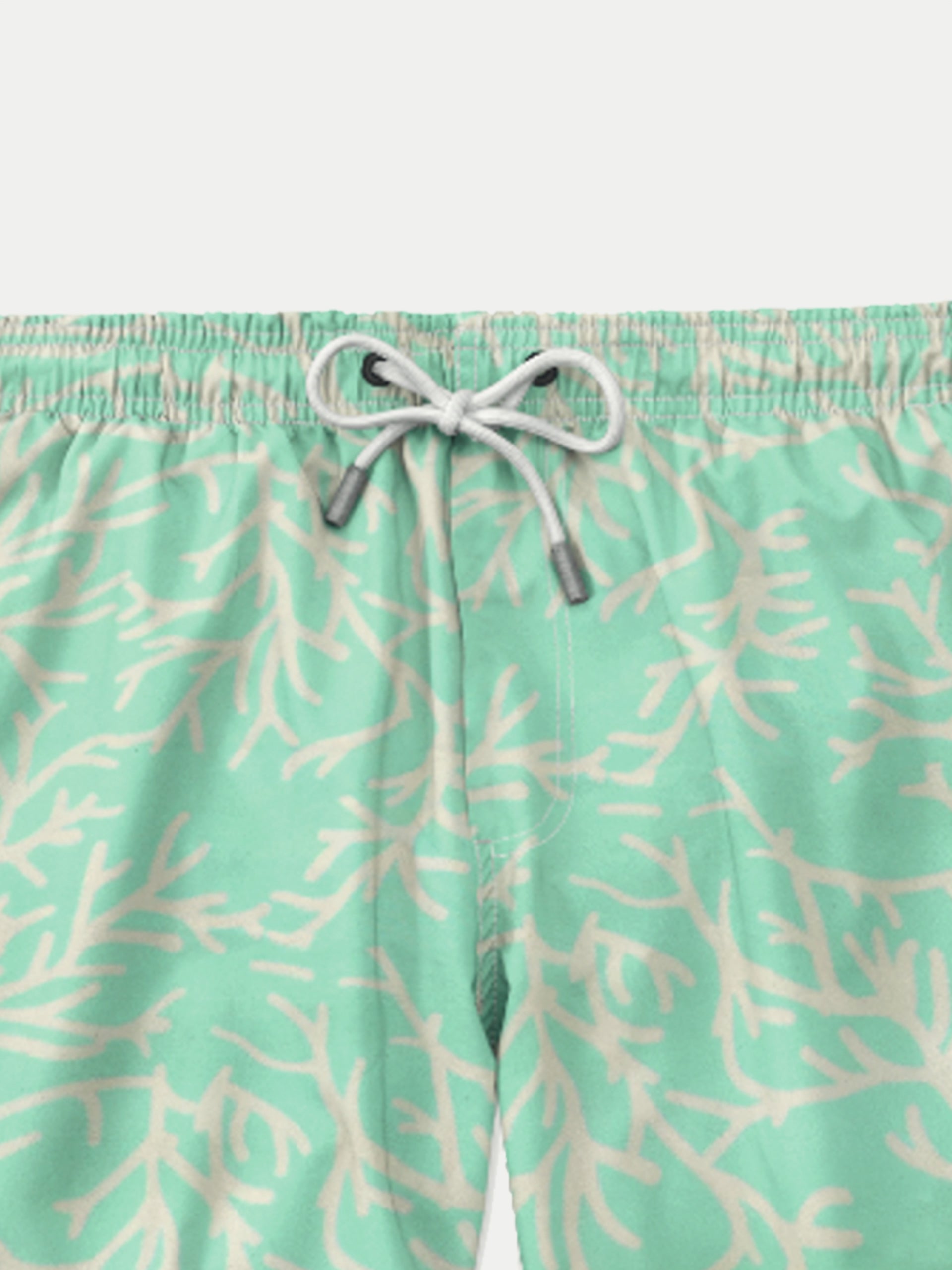 'Coral Green' Swim Trunks for Men by 98 Coast Av.