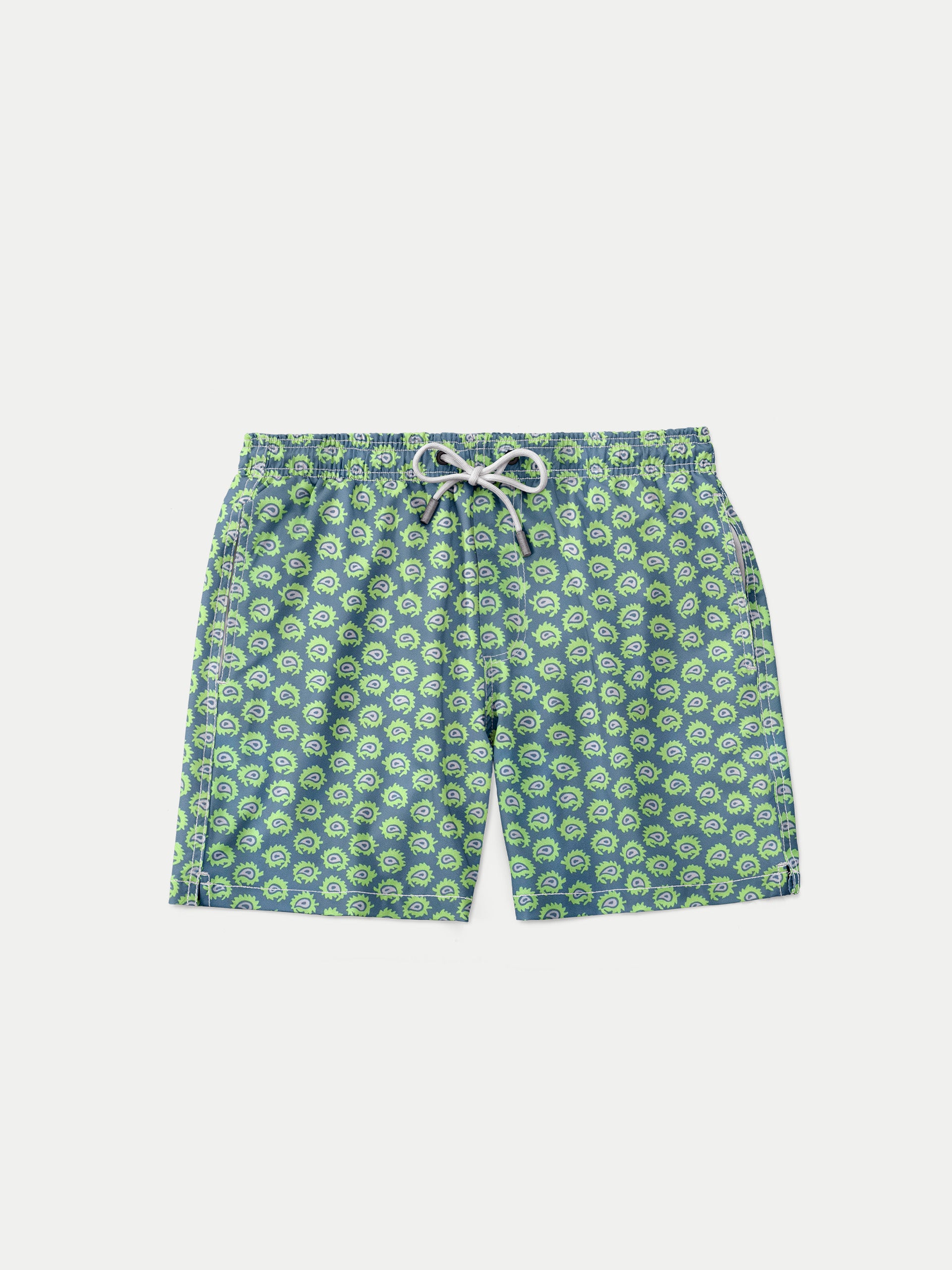 'Electric Green' Boys Swim Shorts by 98 Coast Av.