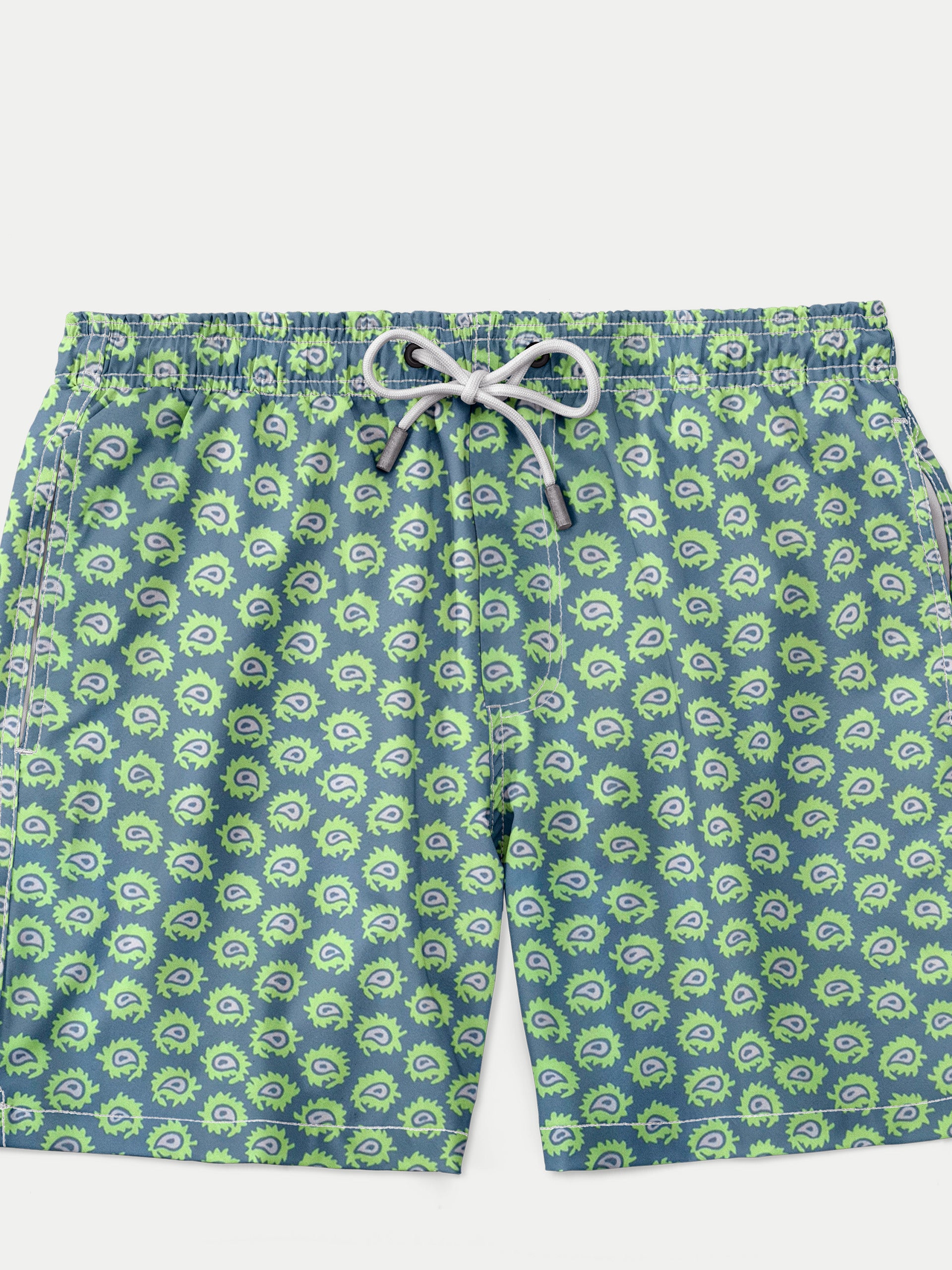 'Electric Green' Boys Swim Shorts by 98 Coast Av.