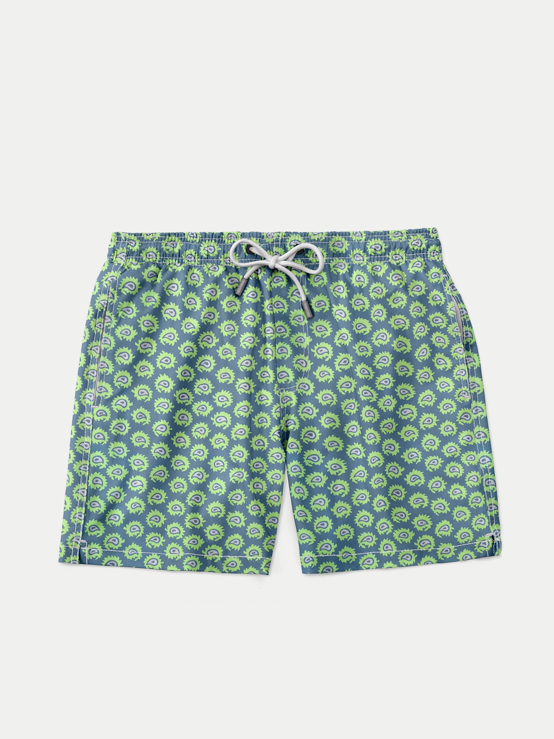 'Electric Green' Swim Trunks for Men by 98 Coast Av.