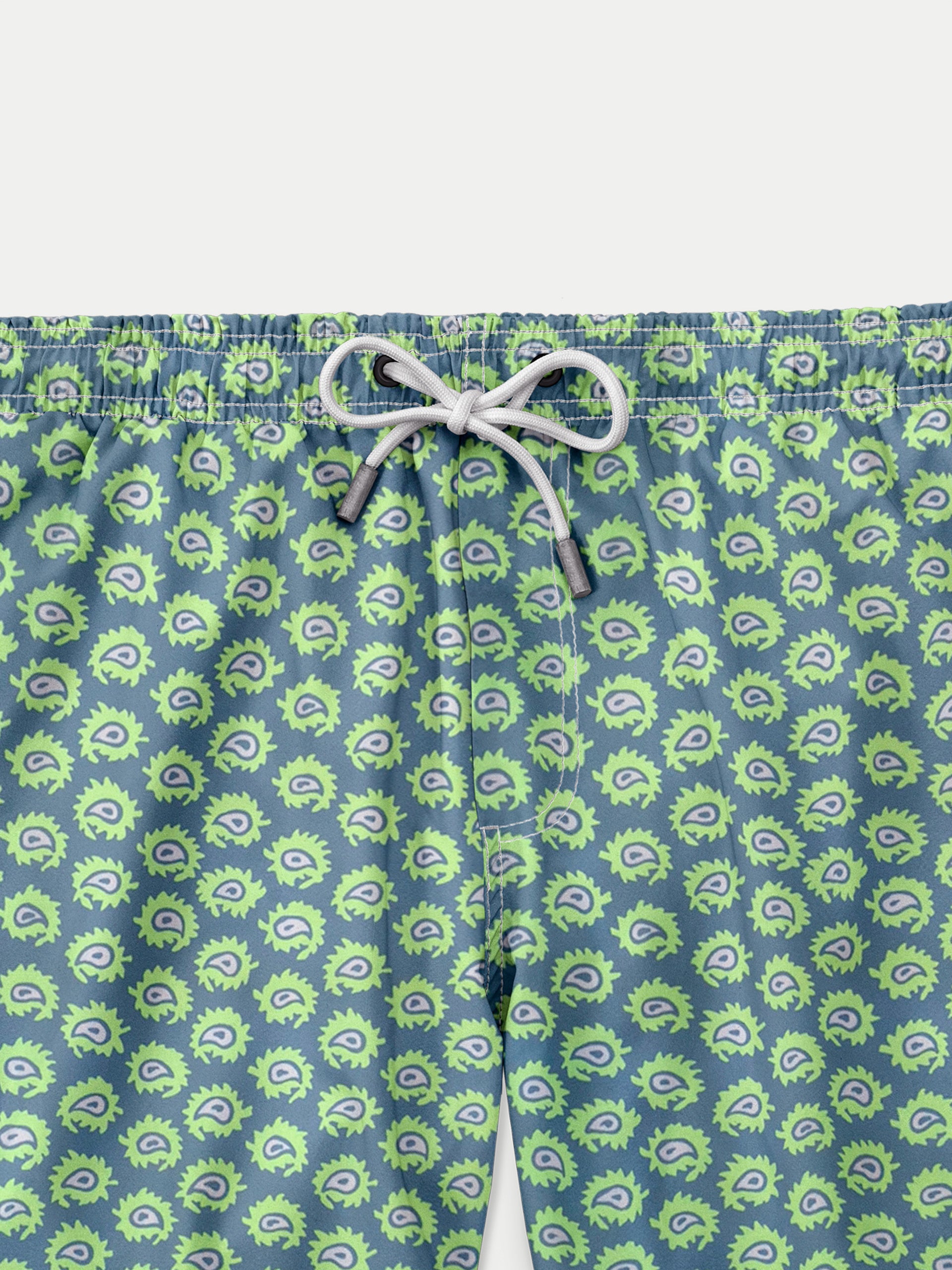 'Electric Green' Swim Trunks for Men by 98 Coast Av.