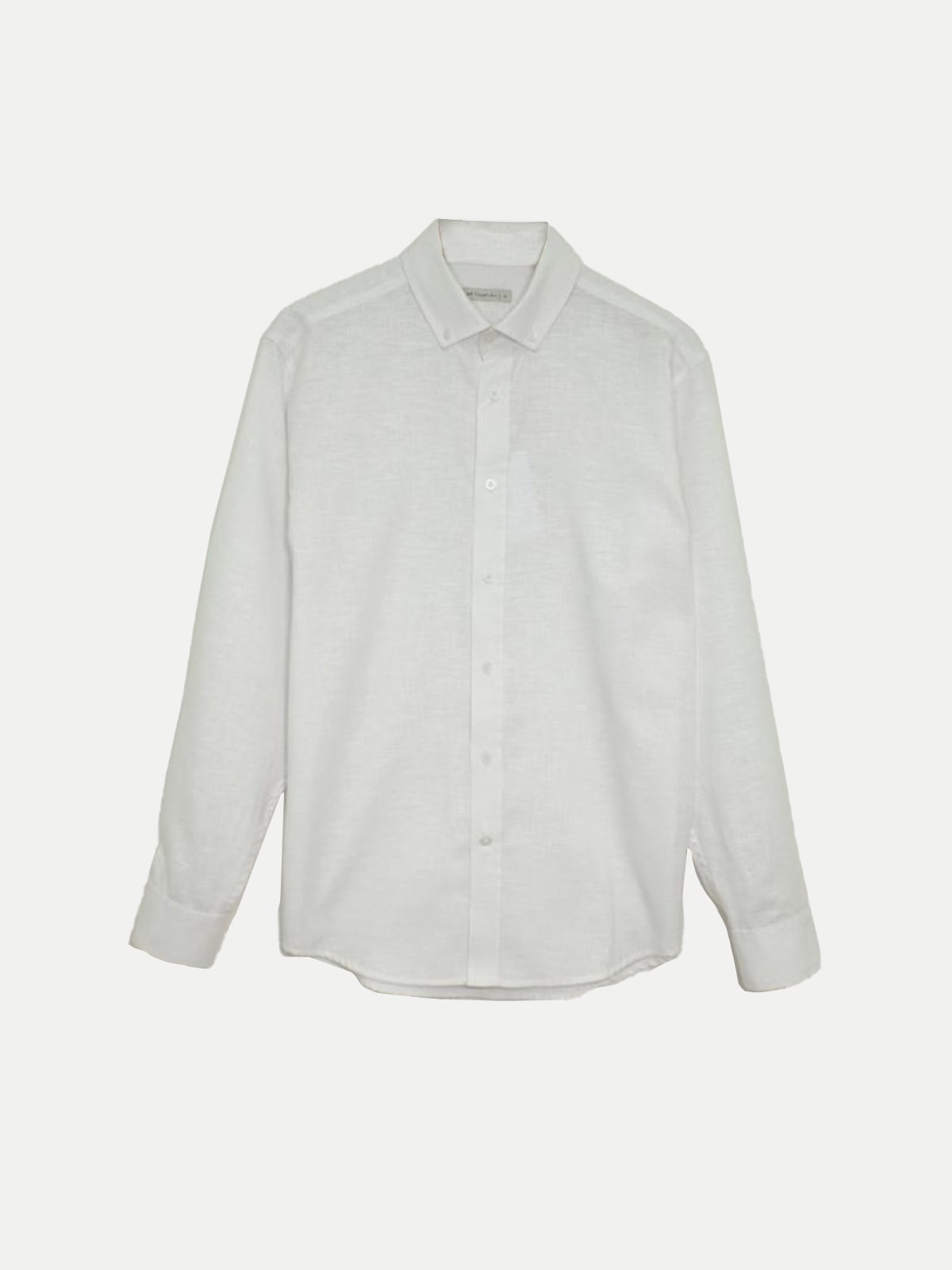 Linen Look Shirt White Men