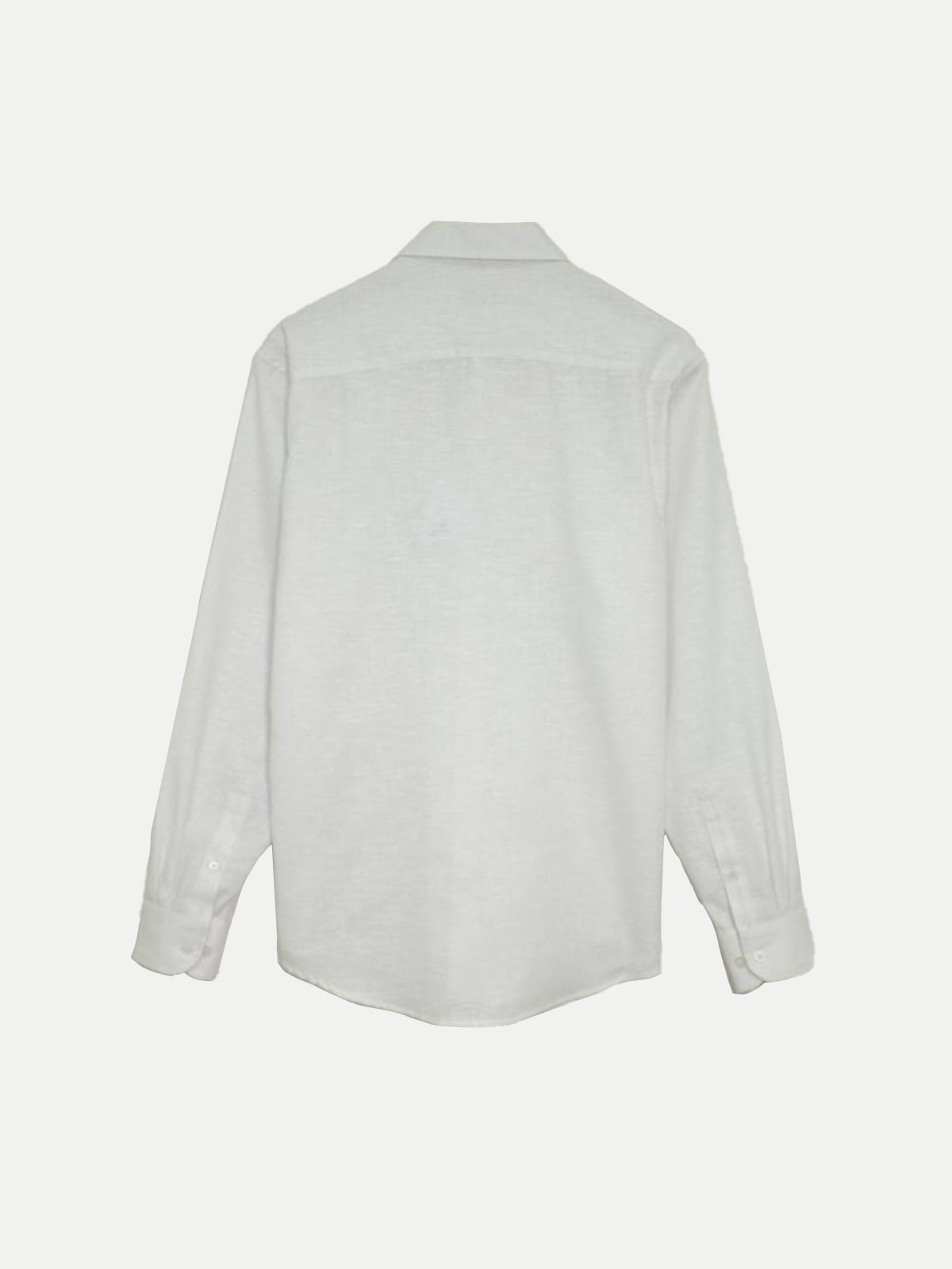 Linen Look Shirt White Men