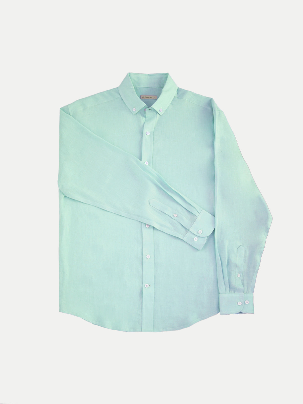 100% Linen Shirt Mint Men