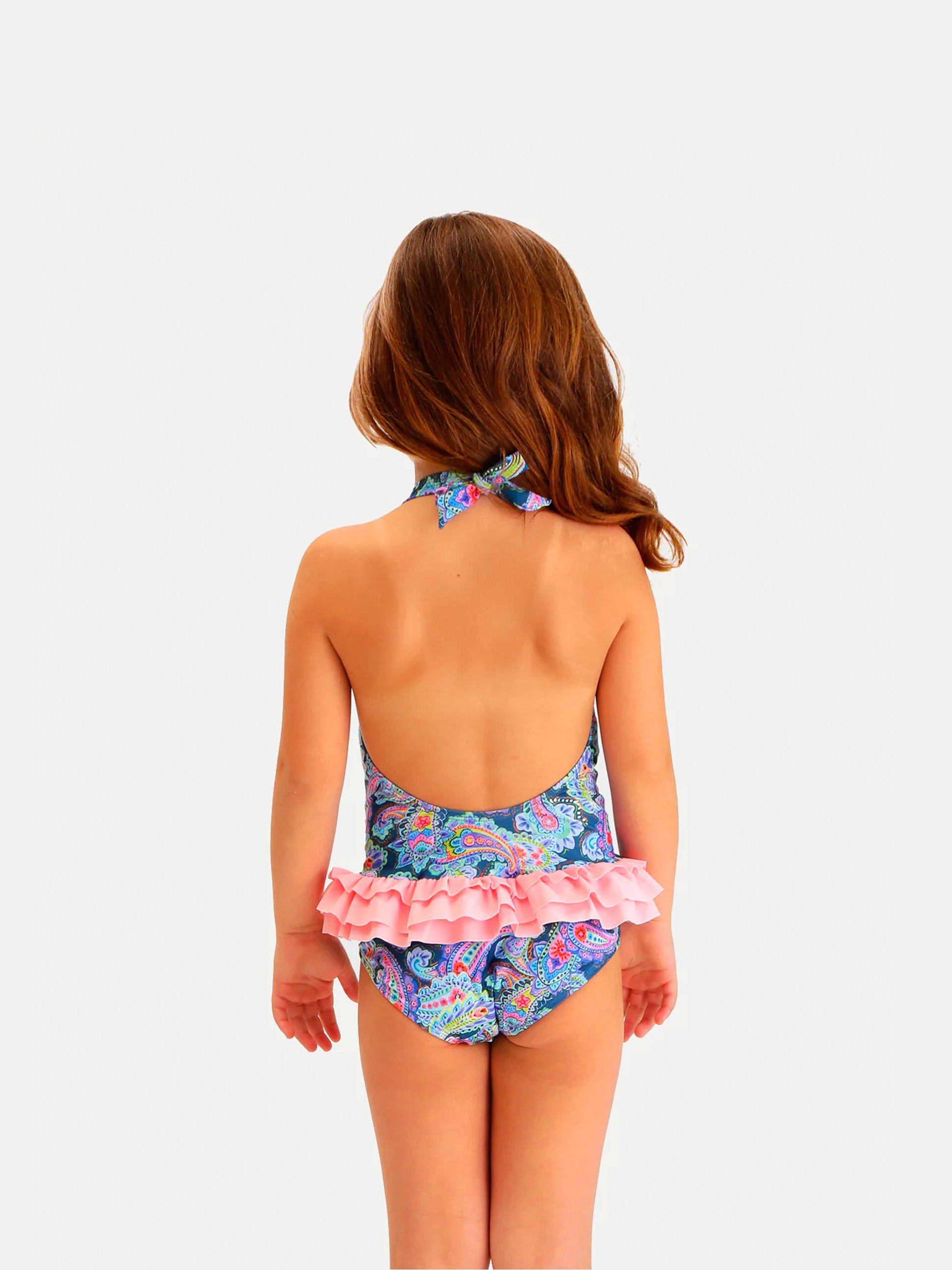 'Neon Waves’ Girls Swimwear by 98 Coast Av.