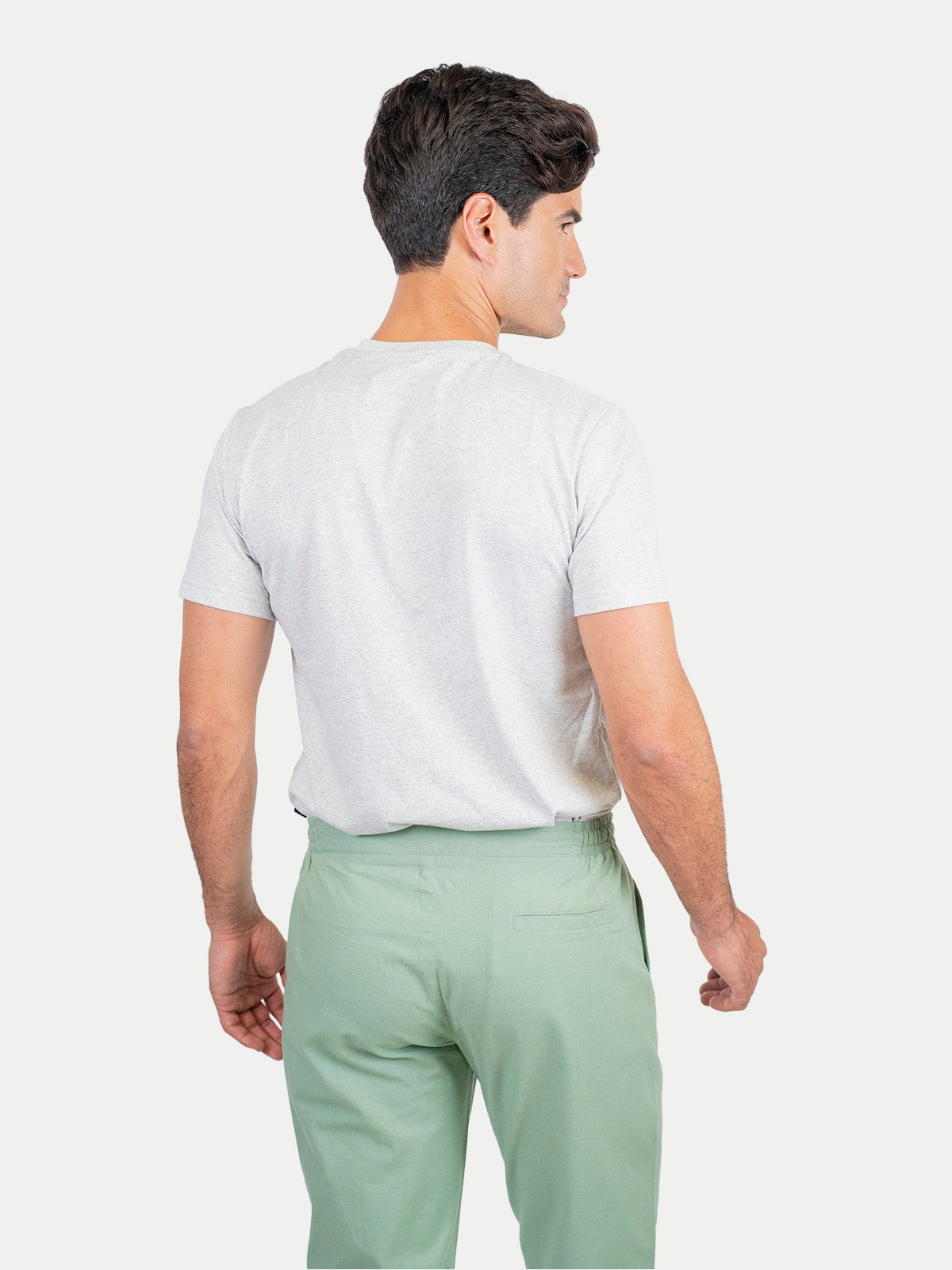 Olive Cotton Flex Pants by 98 Coast Av.