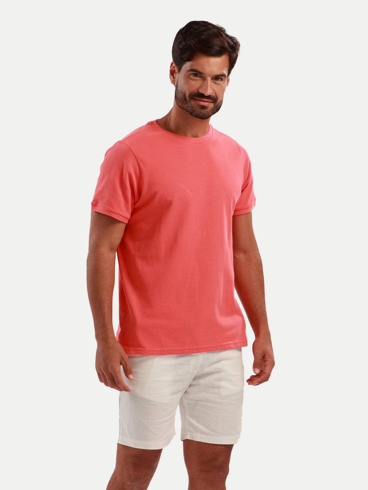 Pique T-Shirt Coral by 98 Coast Av