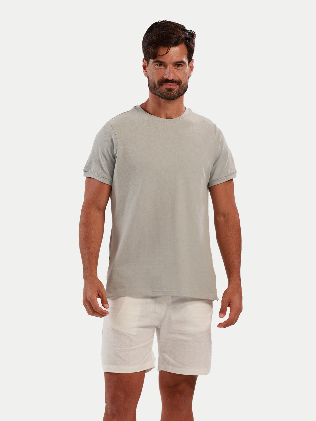 Pique T-Shirt Light Gray by 98 Coast Av