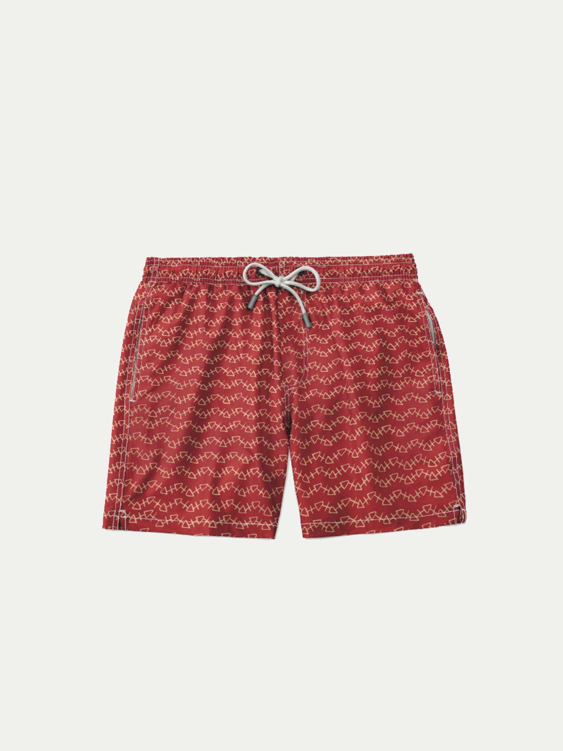 'Red Thorns' Boys Swim Shorts by 98 Coast Av.