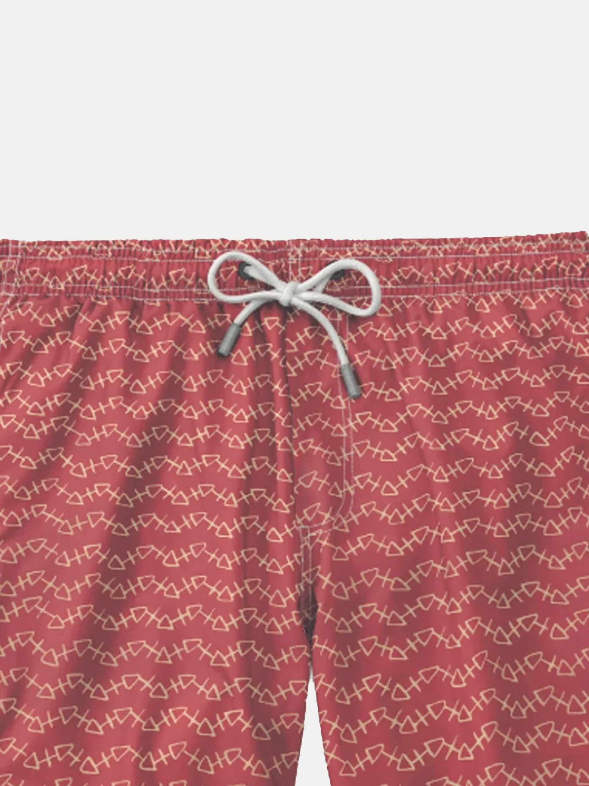 'Red Thorns' Swim Trunks for Men by 98 Coast Av.