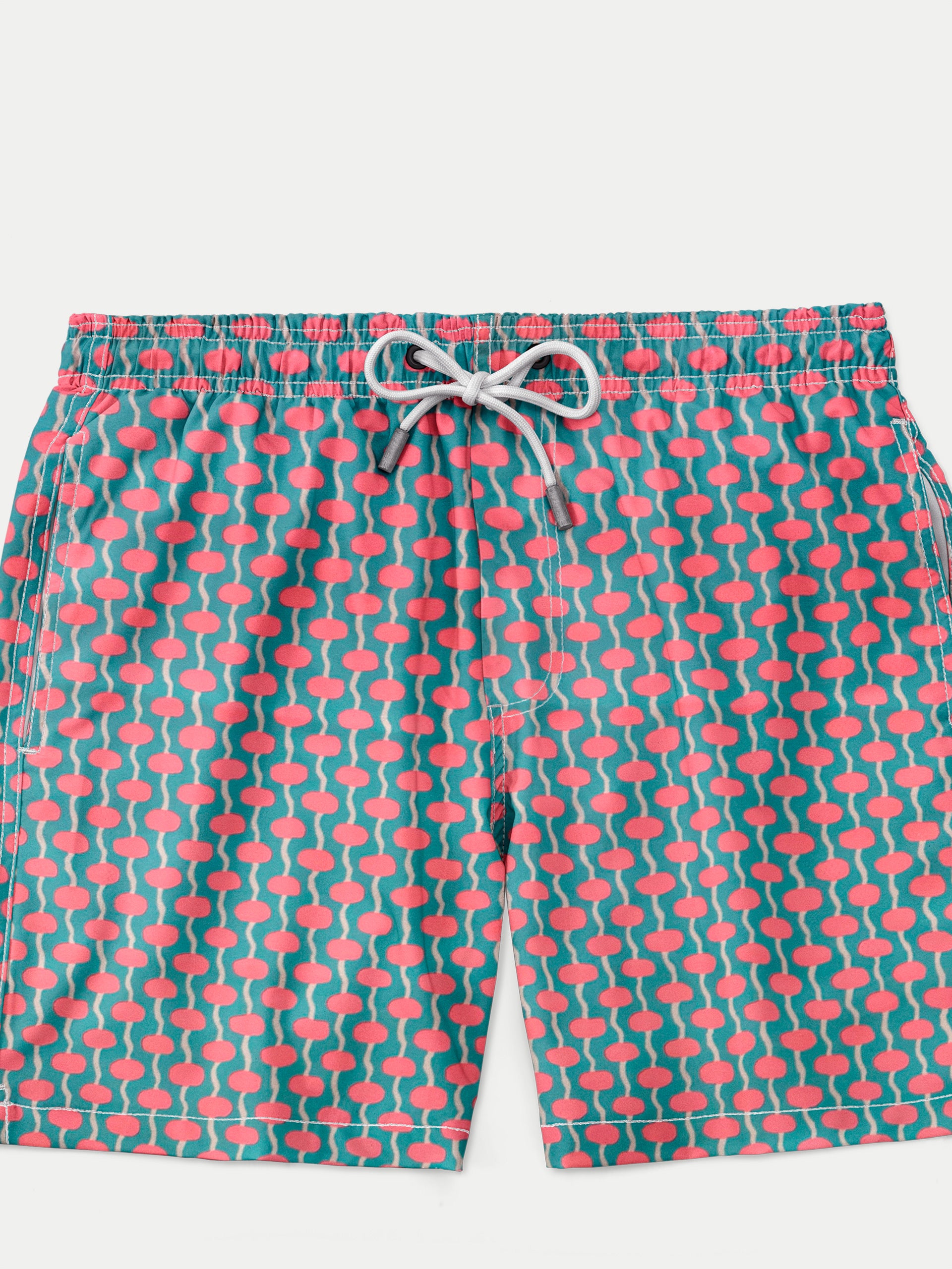 'Salmon Pearl' Boys Swim Shorts by 98 Coast Av.