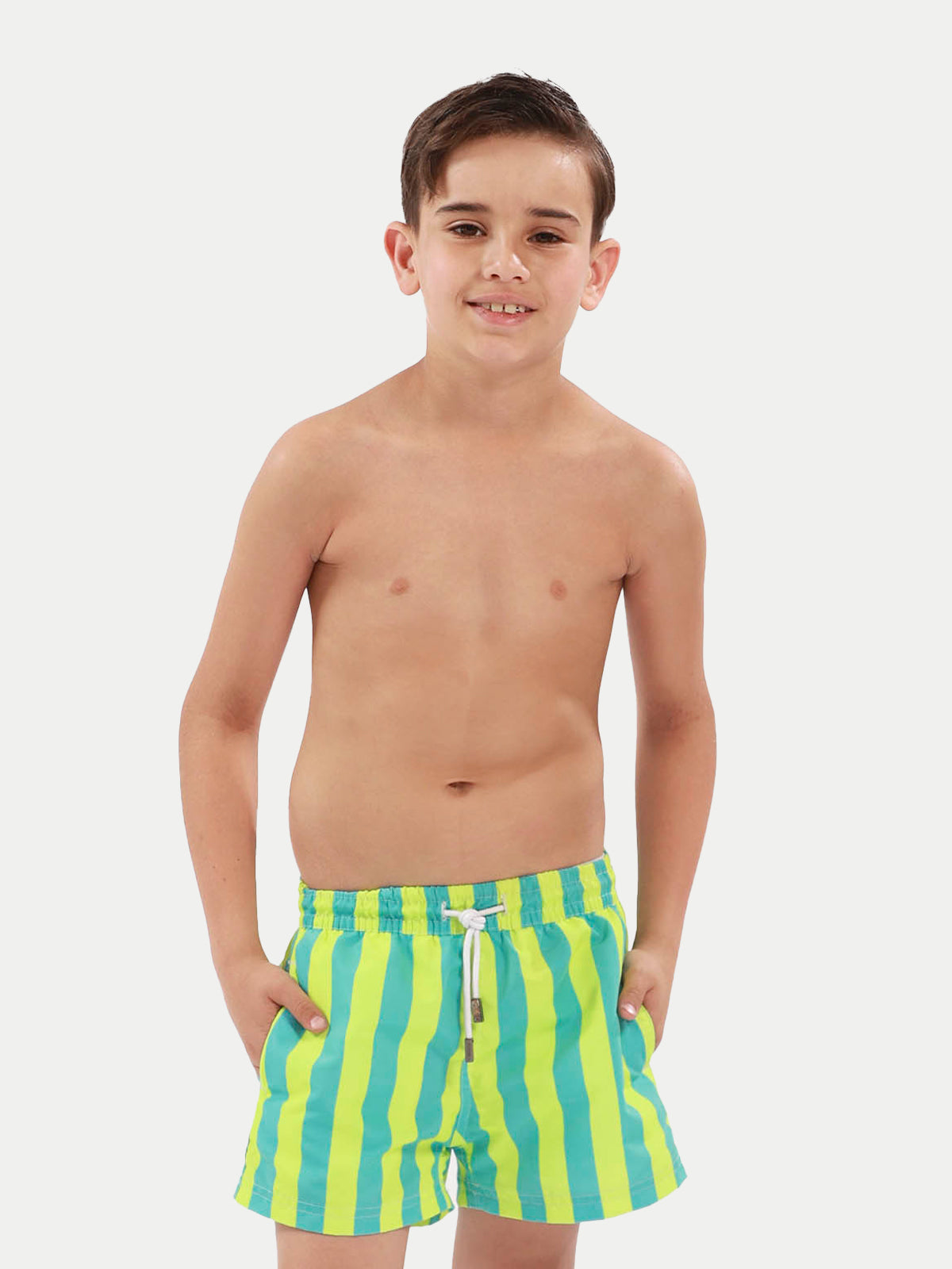 Emerald Tides Boys Swim Short by 98 Coast Av.