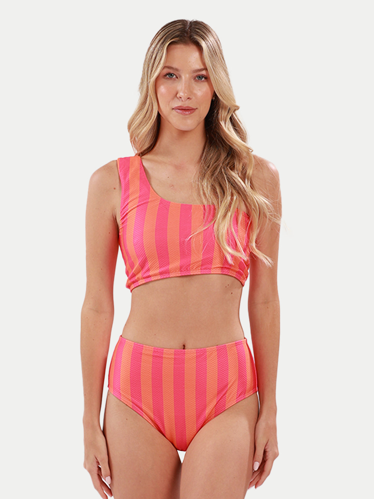 Tropical Stripes Women Swimwear Bikini by 98 Coast Av.