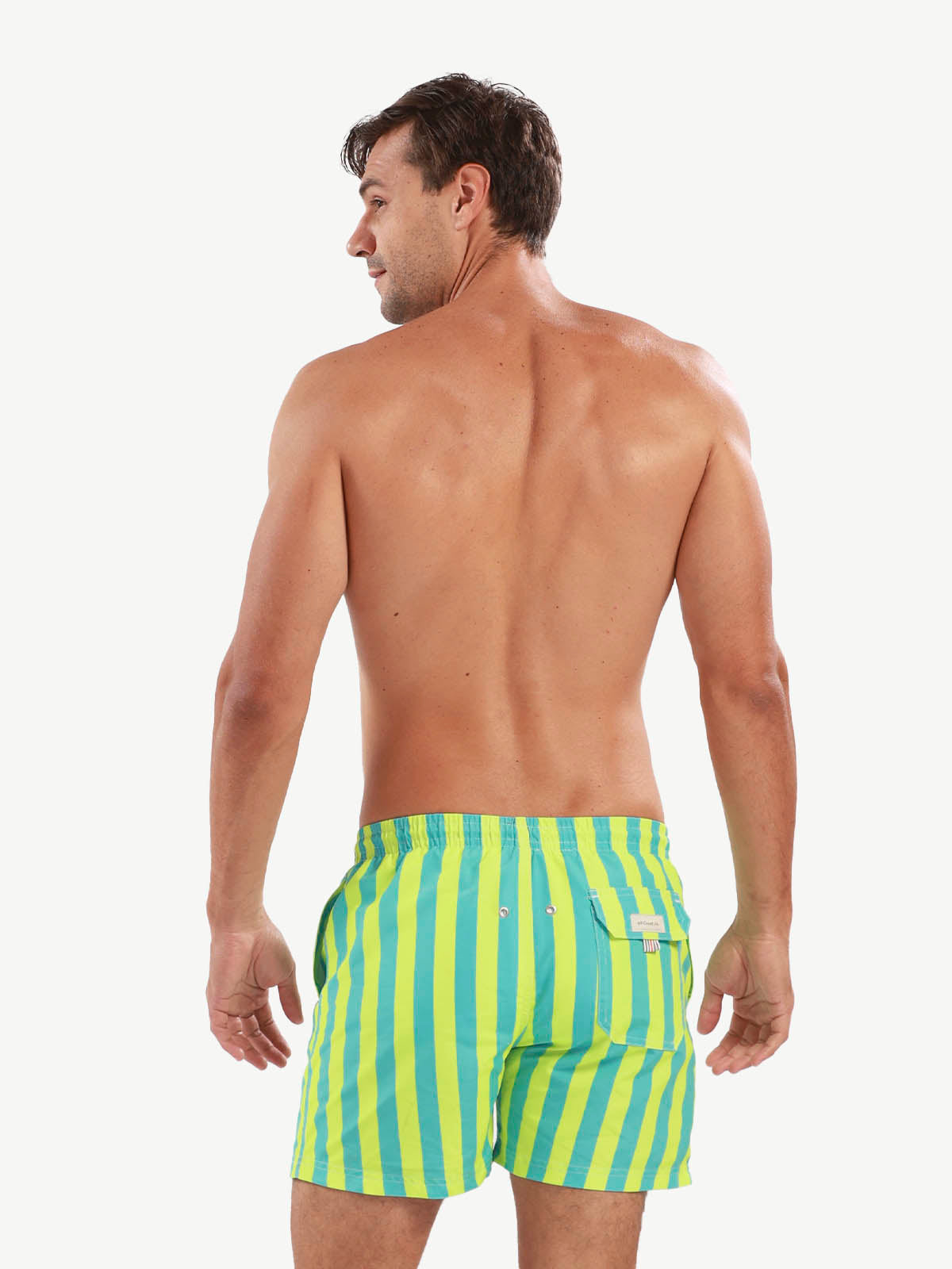 Emerald Tides Swim Trunks for Men by 98 Coast Av.