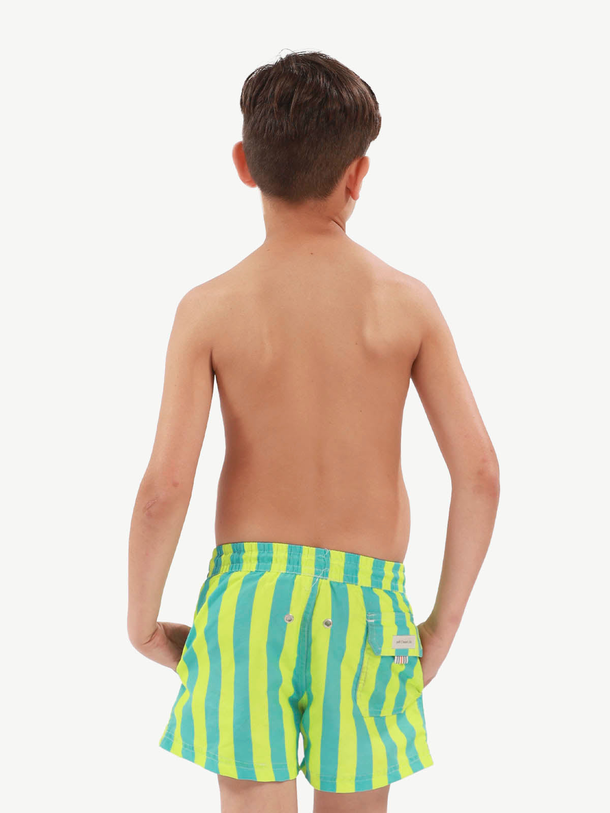 Emerald Tides Boys Swim Short by 98 Coast Av.