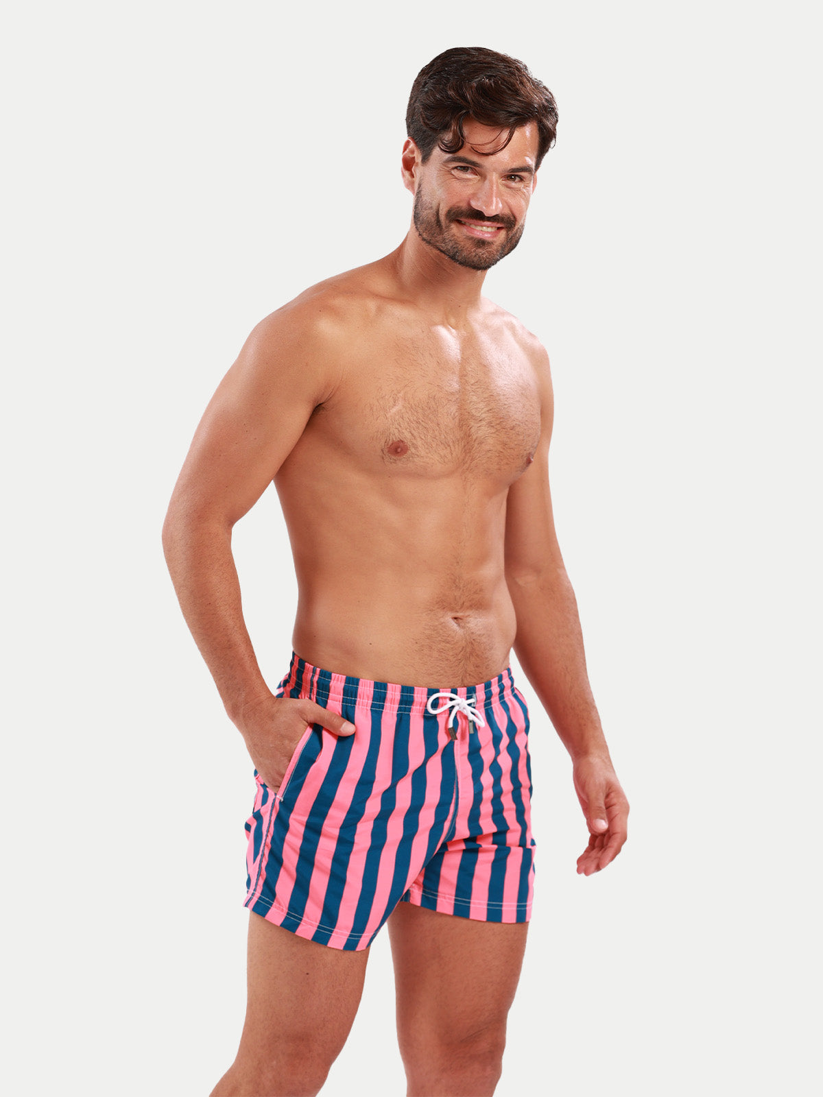 Marine Bloom Swim Trunks for Men by 98 Coast Av.