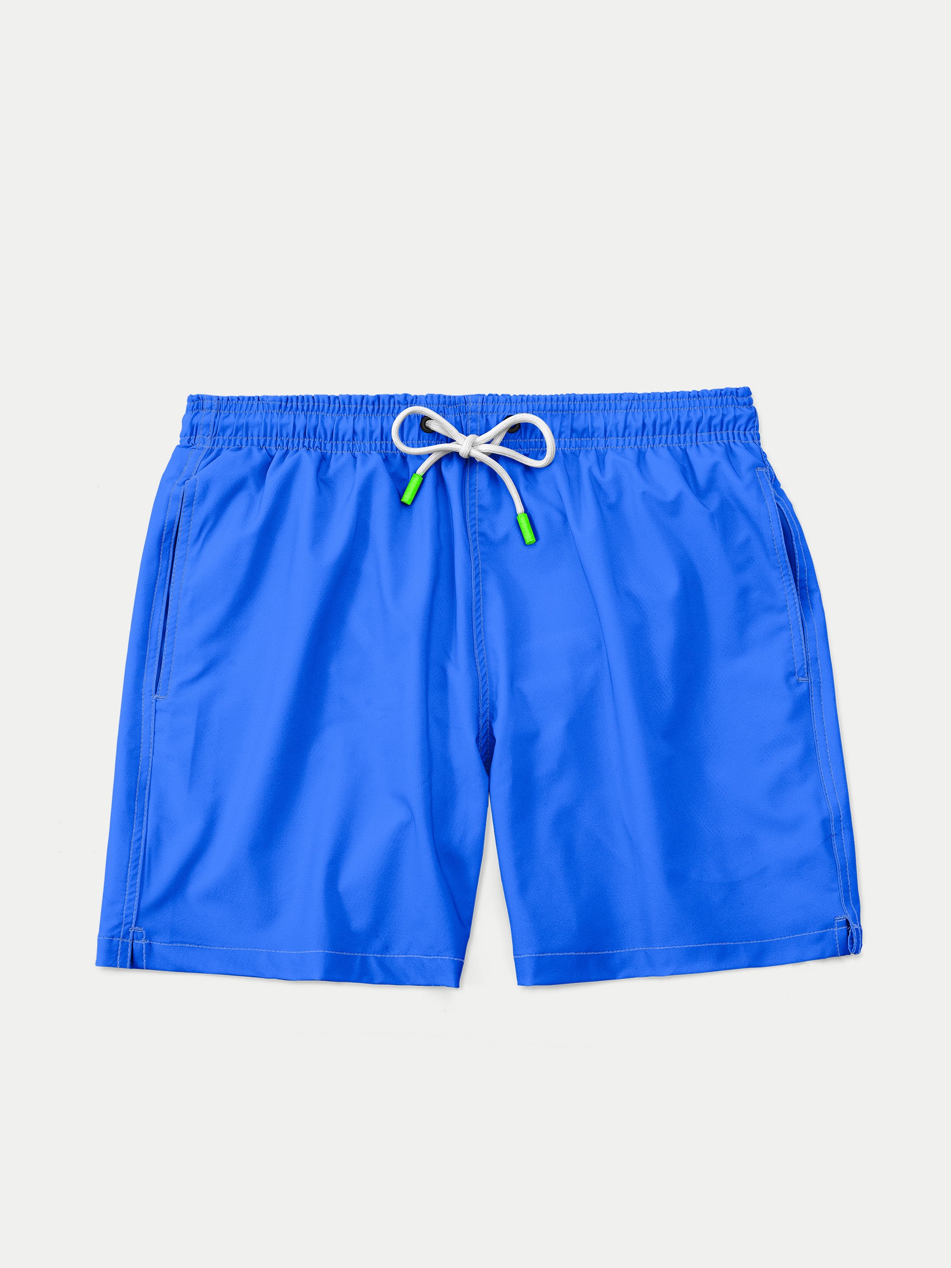 ‘Basic Electric Blue’ Swim Trunks for Men by 98 Coast Av.