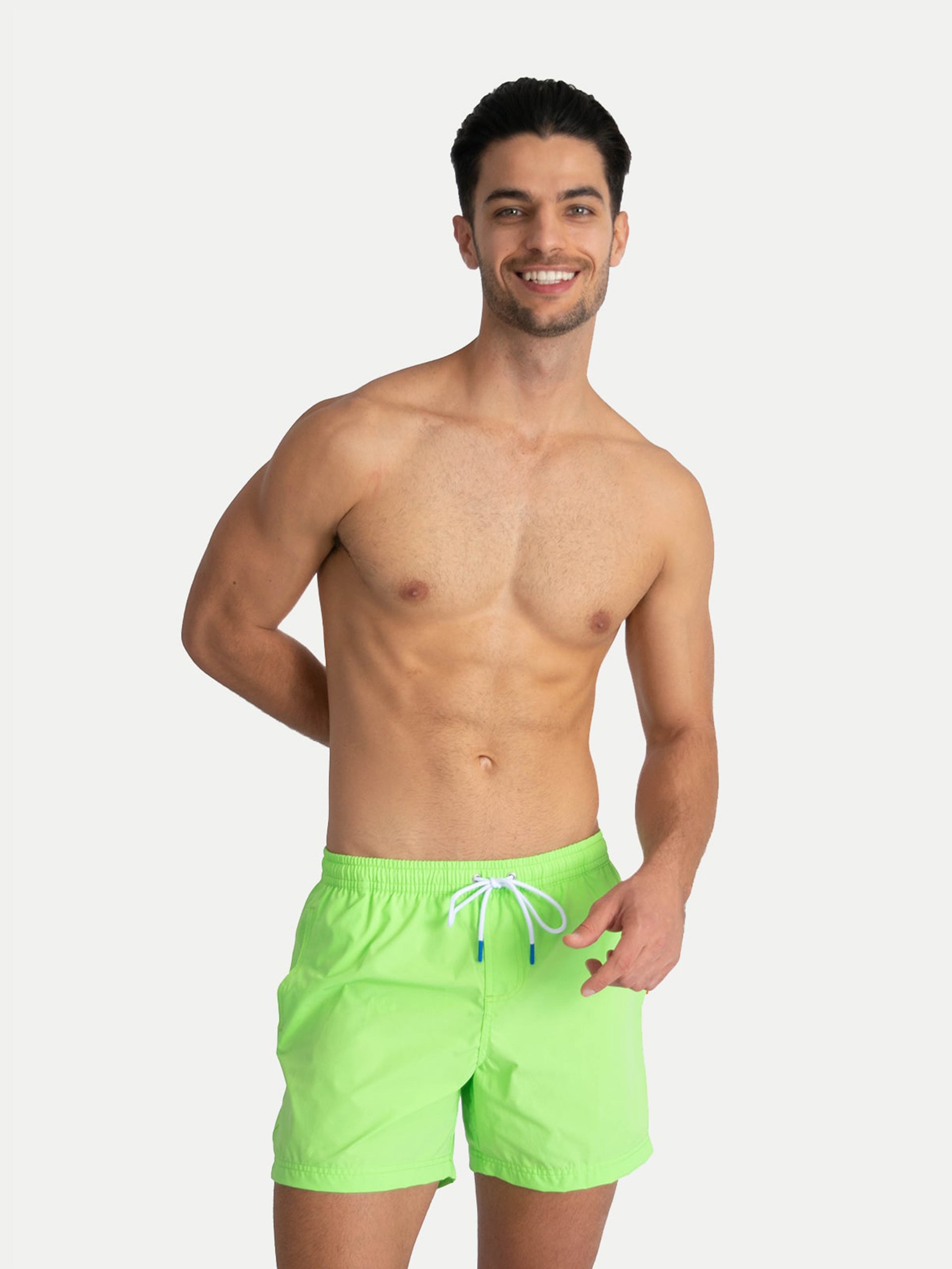 ‘Basic Green’ Swim Trunks for Men by 98 Coast Av.