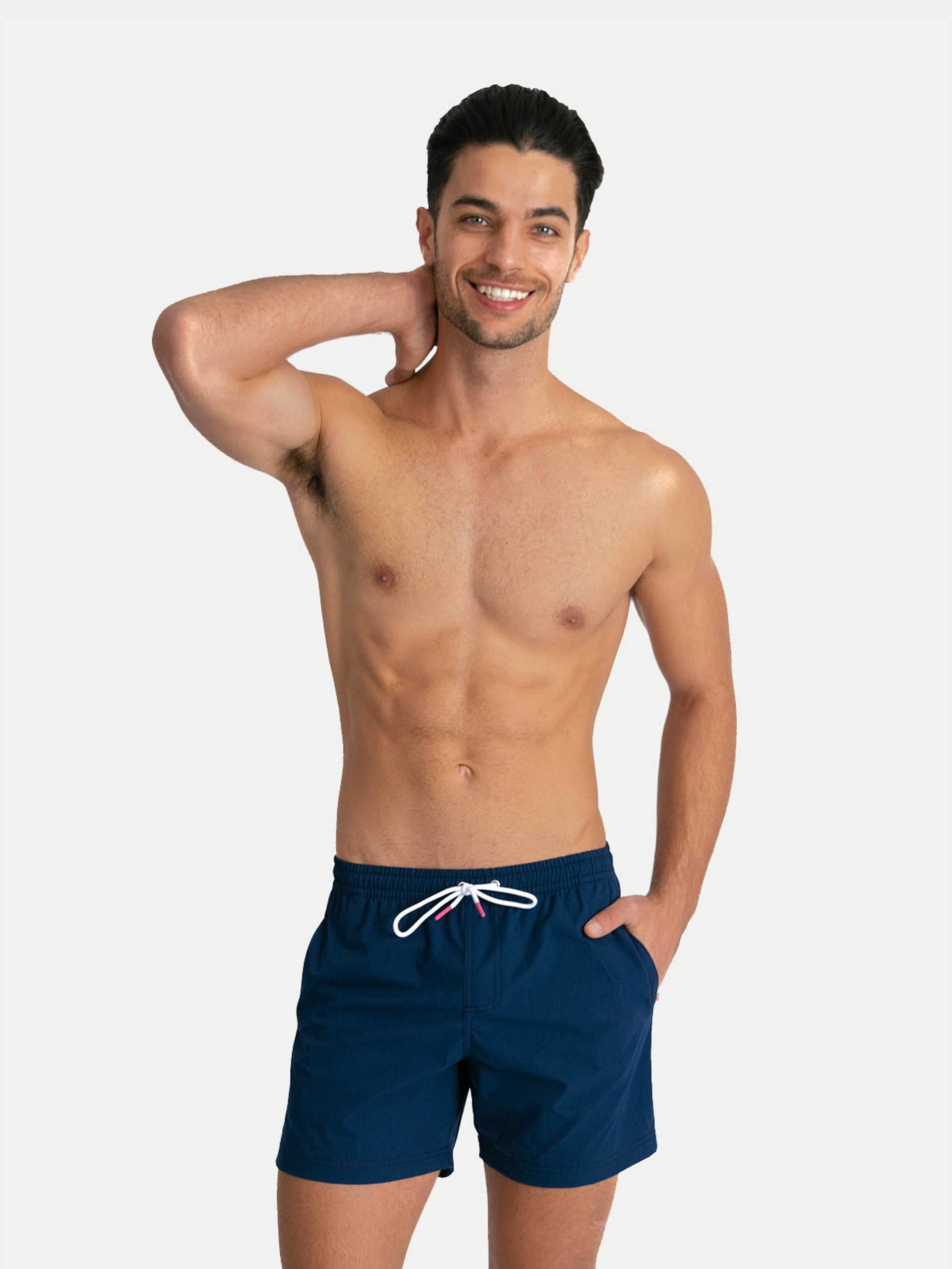 'Basic Navy' Men's Swim Trunks for Men by 98 Coast Av.