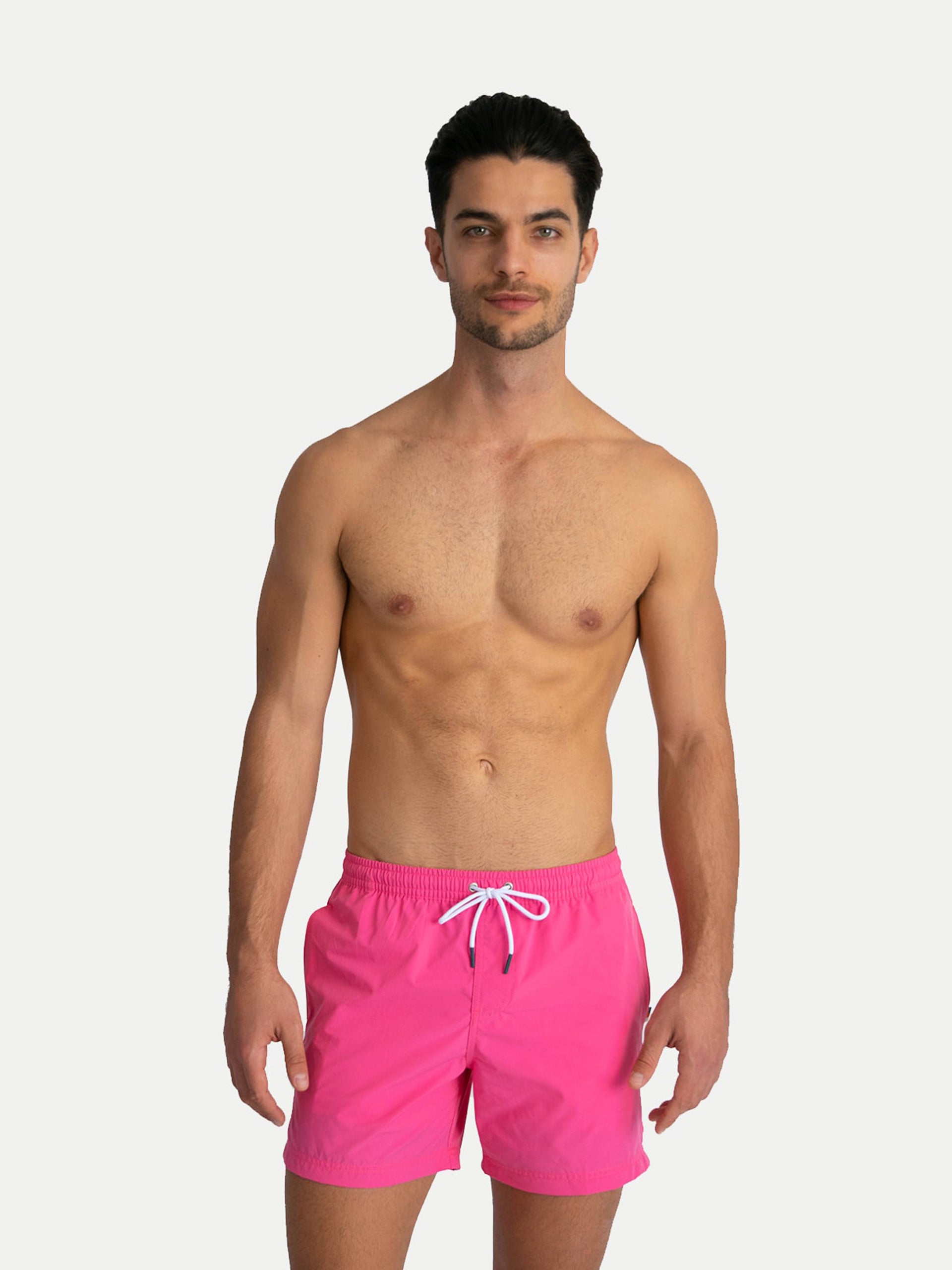 'Basic Pink' Swim Trunks for Men by 98 Coast Av.