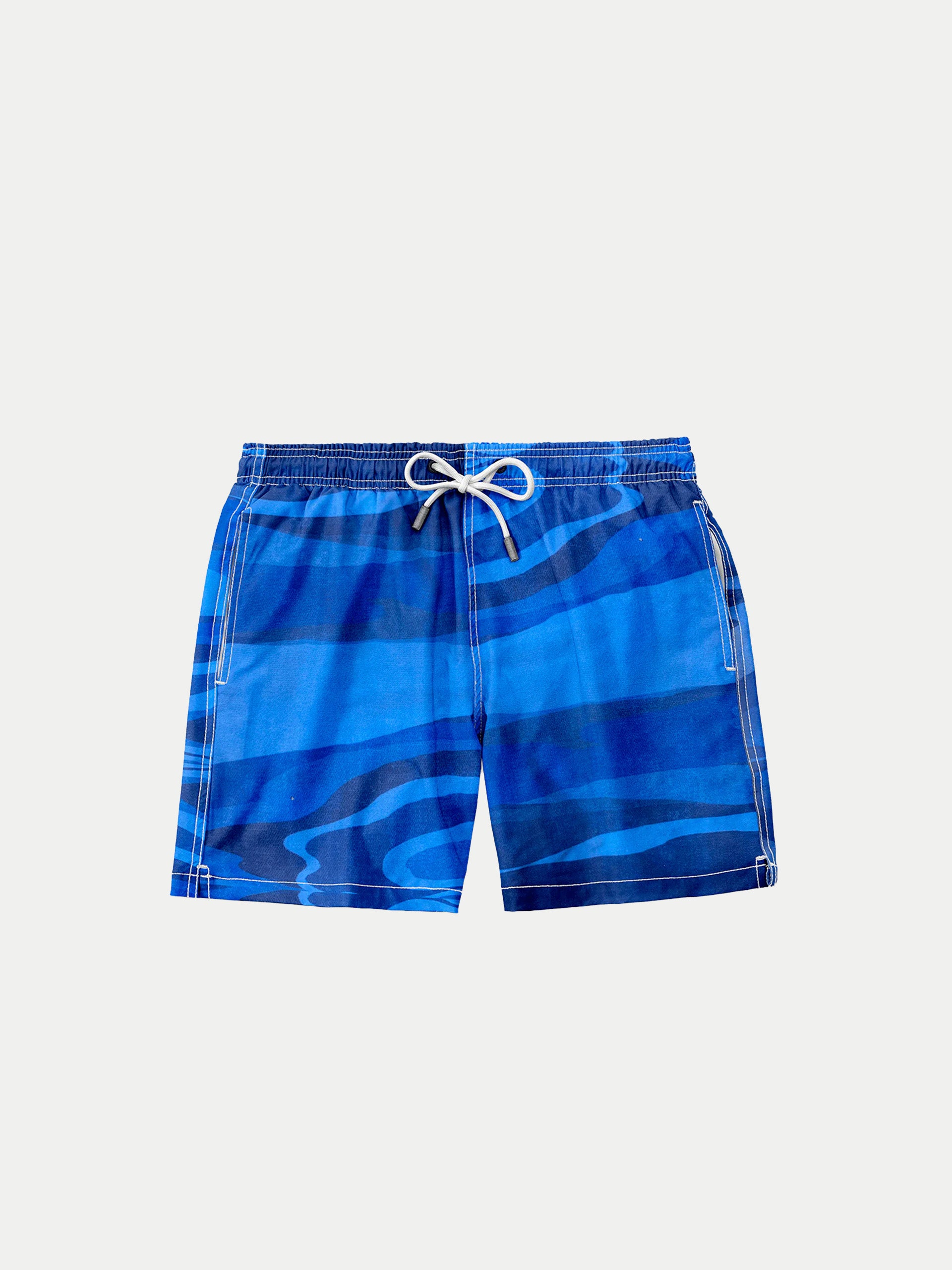 'Camuflaje Electric' Boys Swim Shorts by 98 Coast Av.