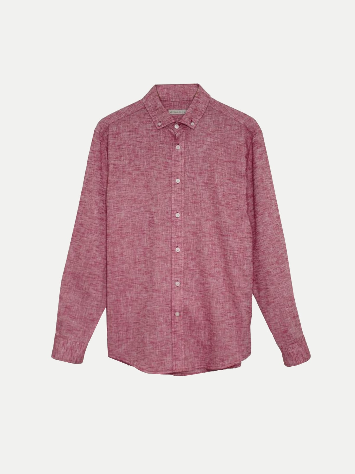 Linen Look Shirt Red Men