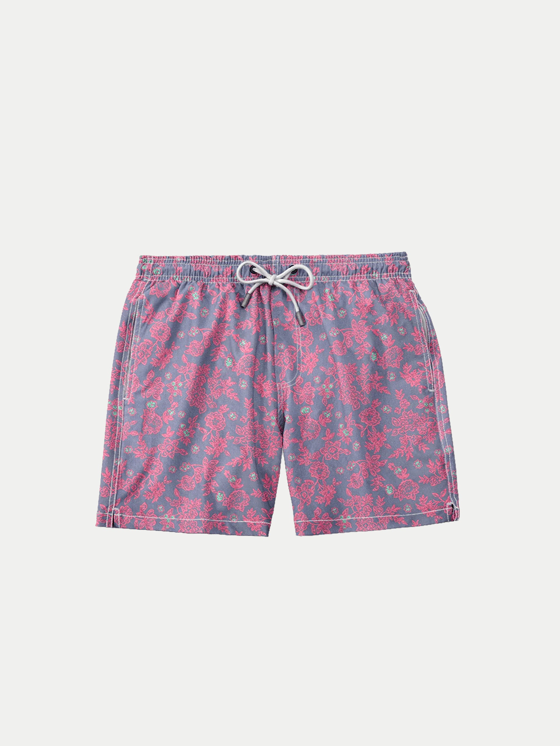 'Linear Flowers' Boys Swim Shorts by 98 Coast Av.