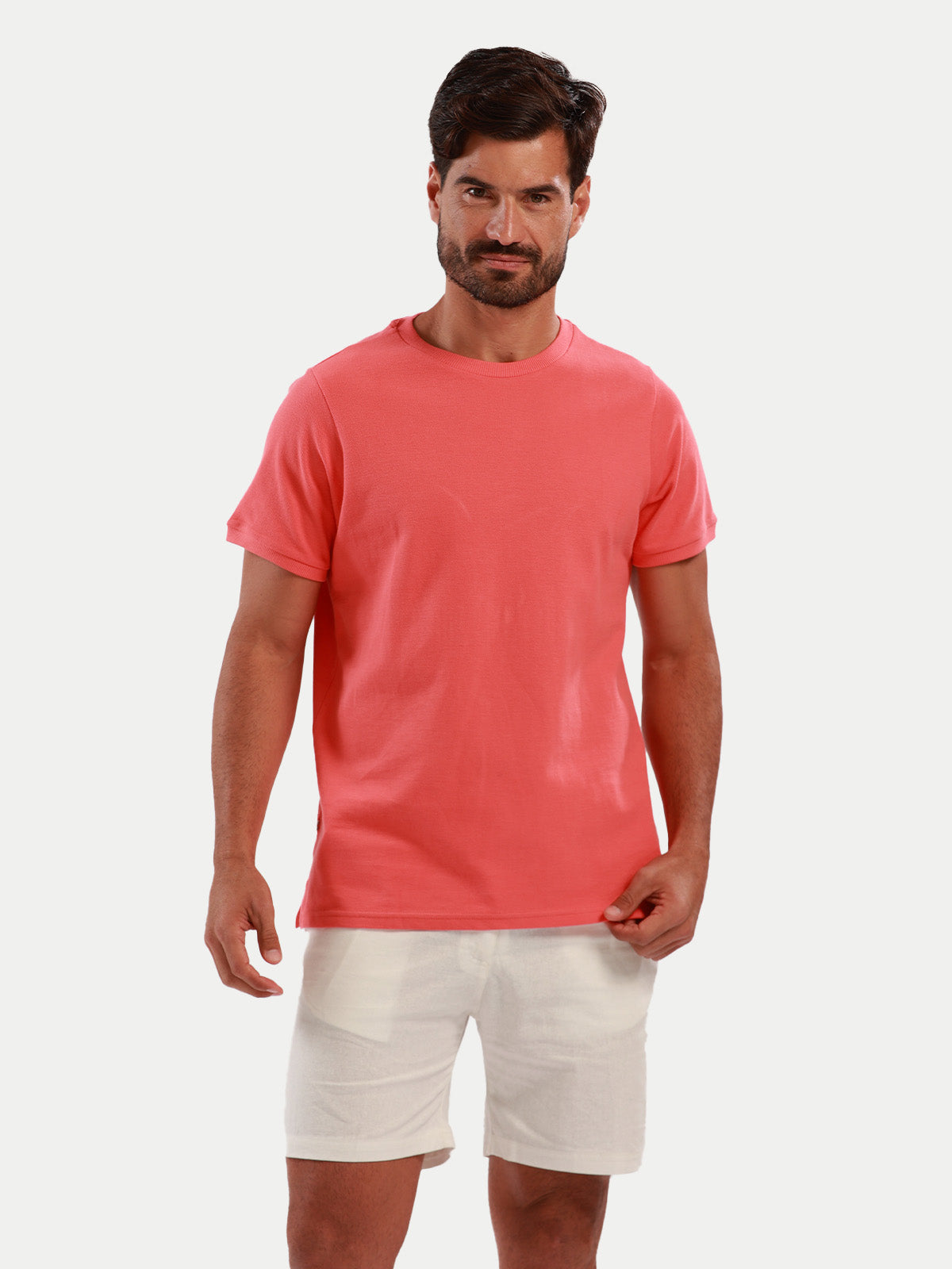 Pique T-Shirt Coral by 98 Coast Av