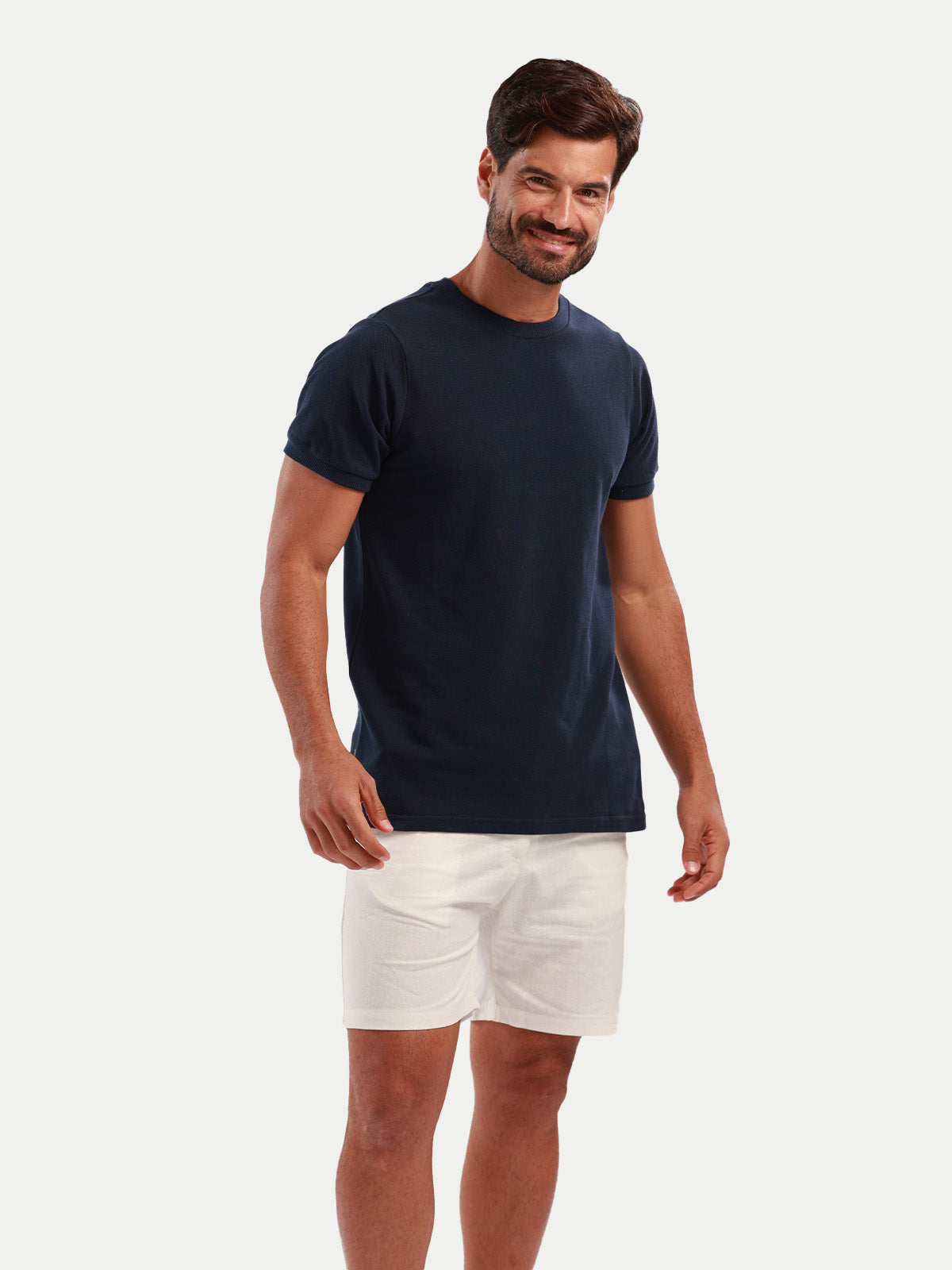 Pique T-Shirt Navy by 98 Coast Av