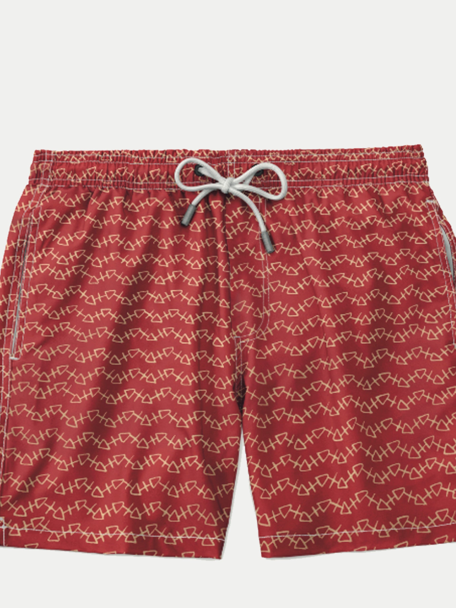 'Red Thorns' Boys Swim Shorts by 98 Coast Av.