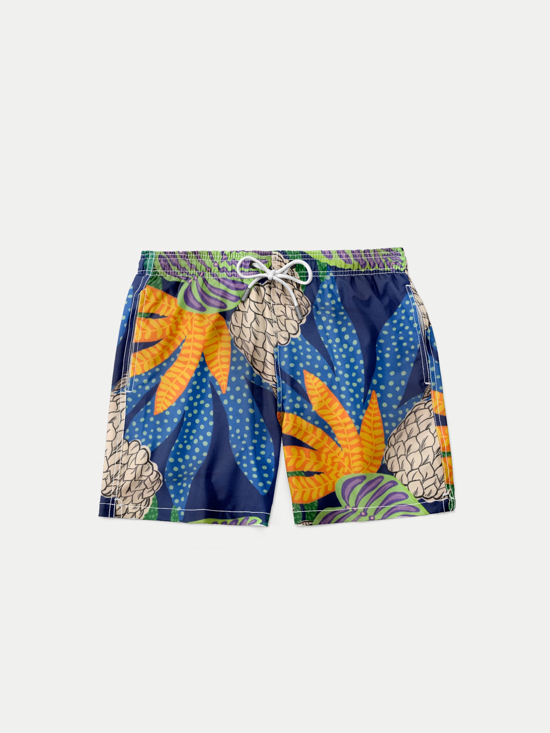 'Sunset Pineapple' Boys Swim Shorts by 98 Coast Av.