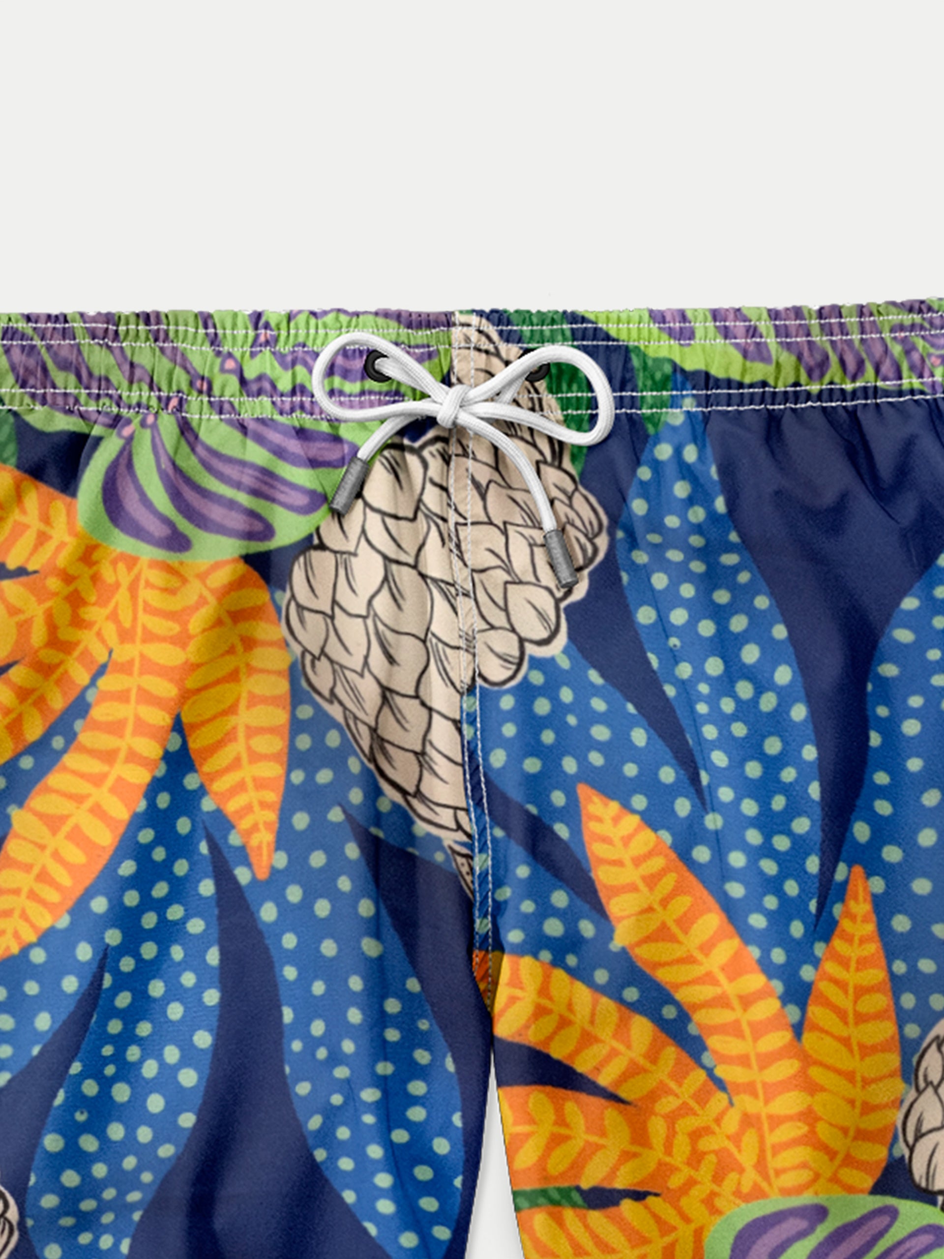 'Sunset Pineapple' Swim Trunks for Men by 98 Coast Av.