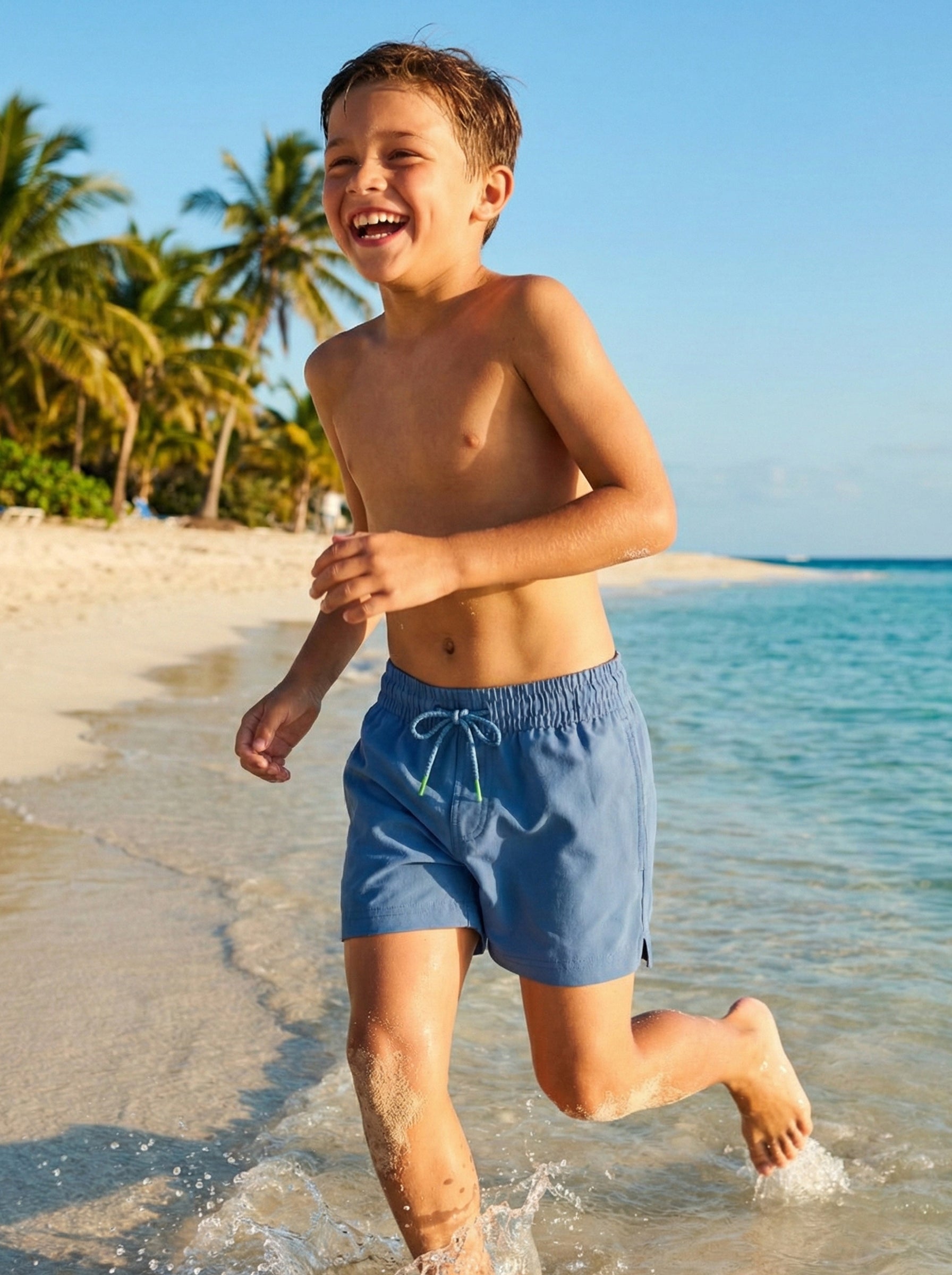 The New Classics Boys Blue Swim Short by 98 Coast Av.